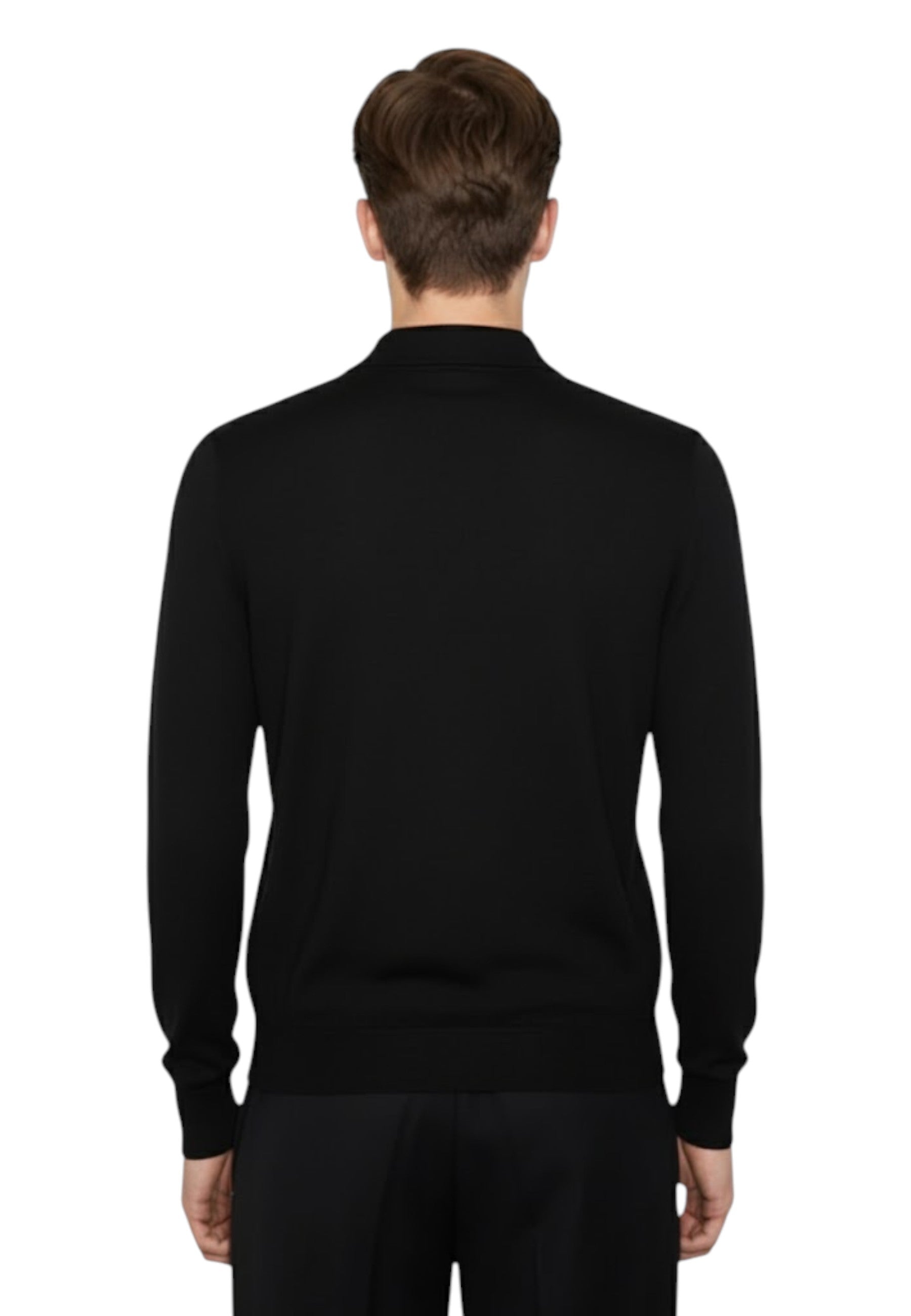 POLO A MANICA LUNGA Nero Altea