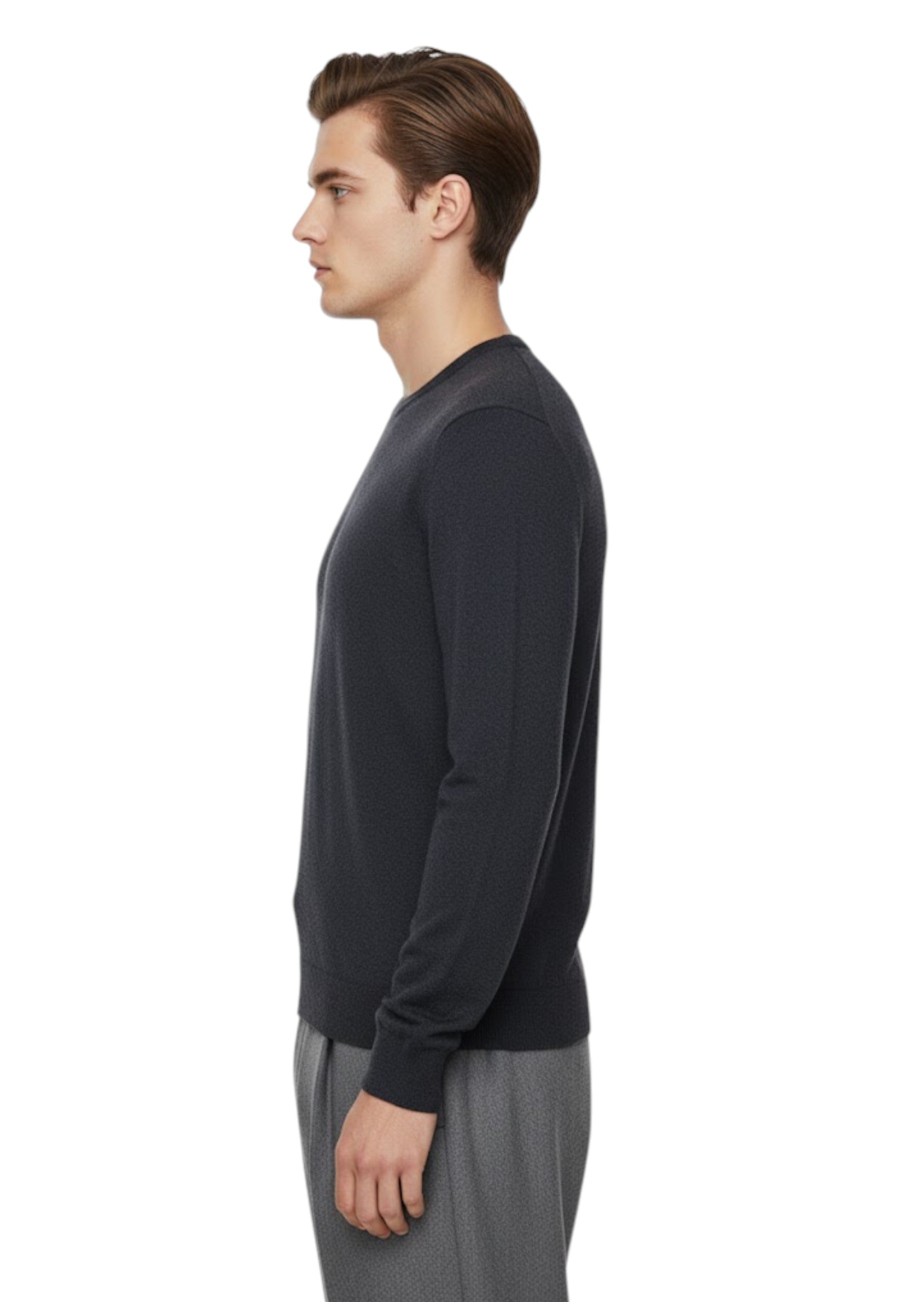 GIROCOLLO MANICA LUNGA Grigio Kangra