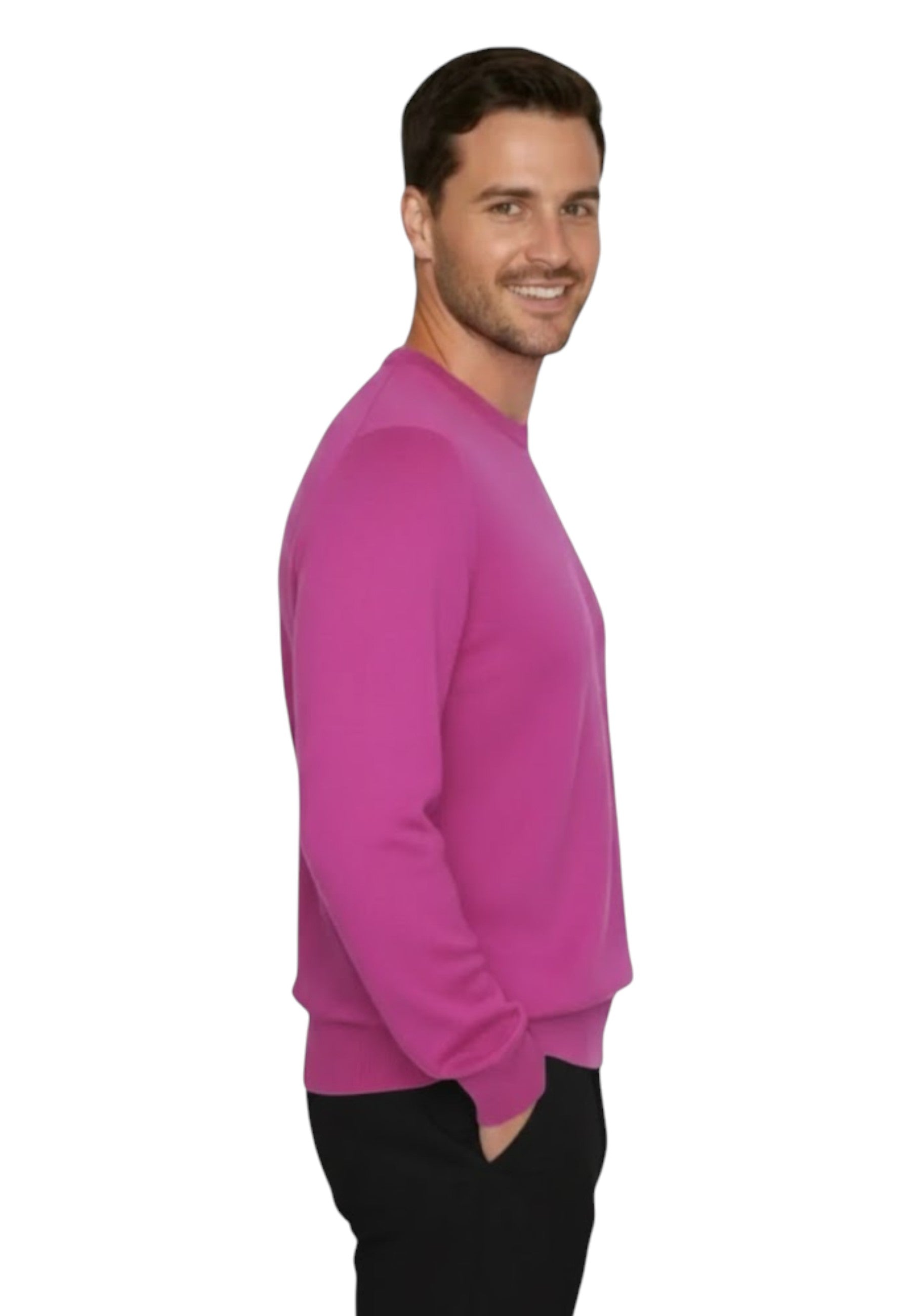 GIROCOLLO MANICA LUNGA Fucsia Kangra