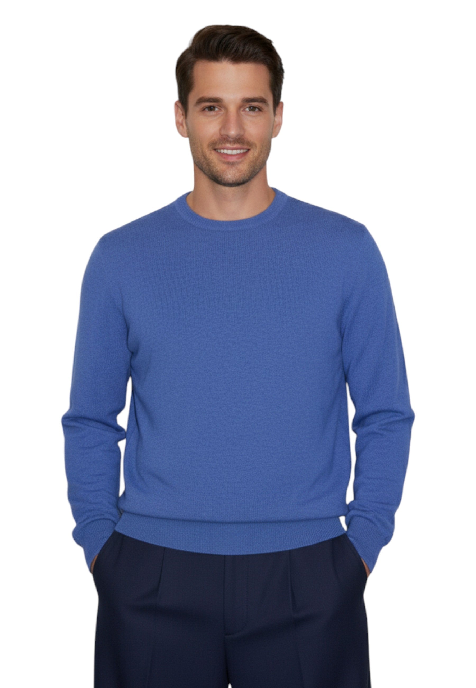 GIROCOLLO MANICA LUNGA Blu Kangra