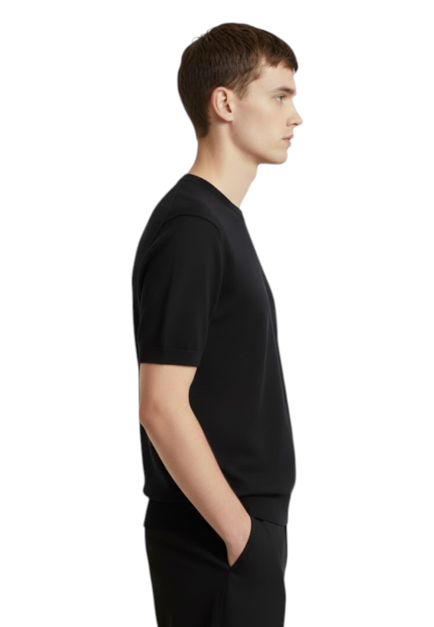 GIROCOLLO MANICA CORTA Nero Kangra