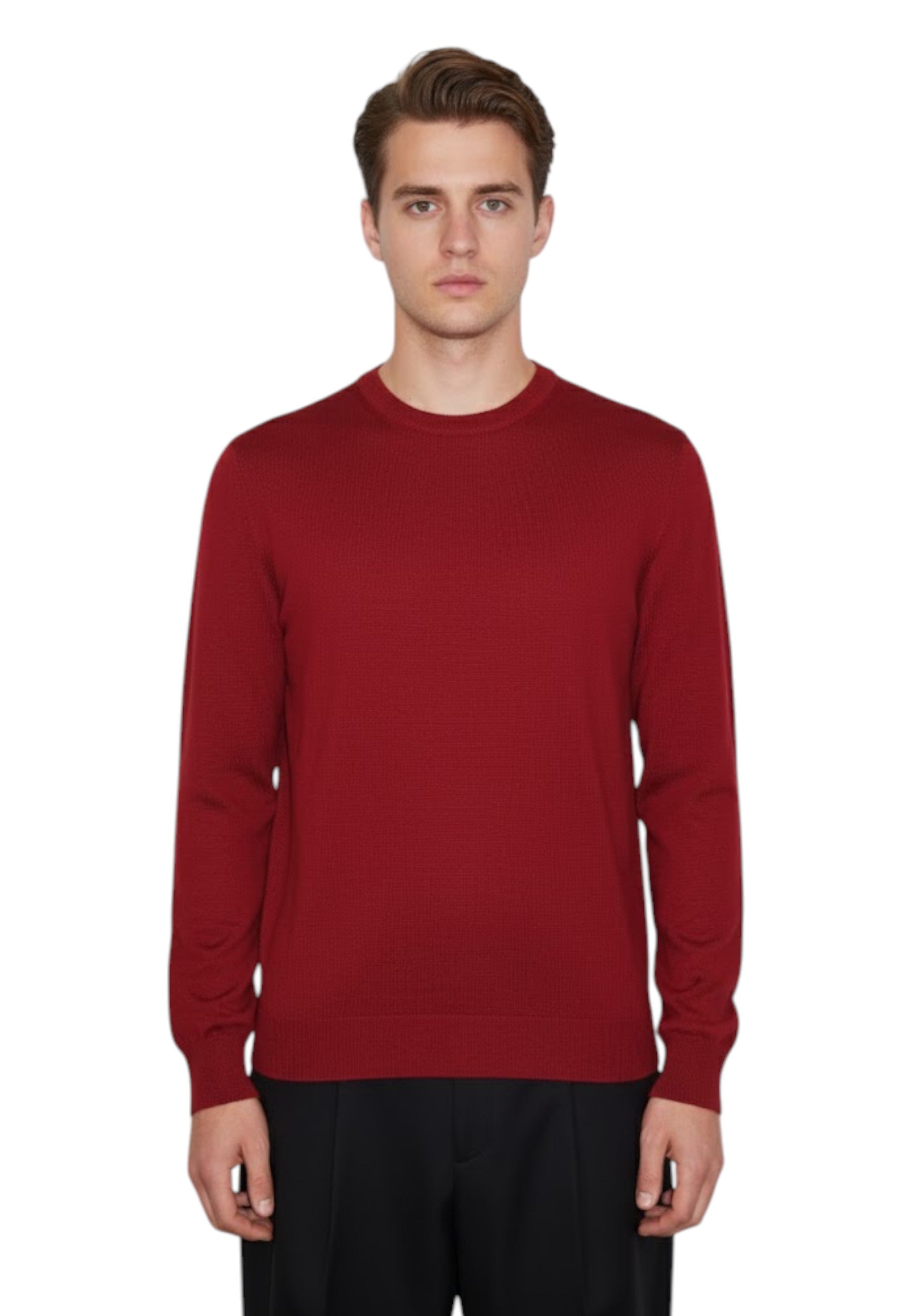 GIROCOLLO MANICA LUNGA Rosso Kangra