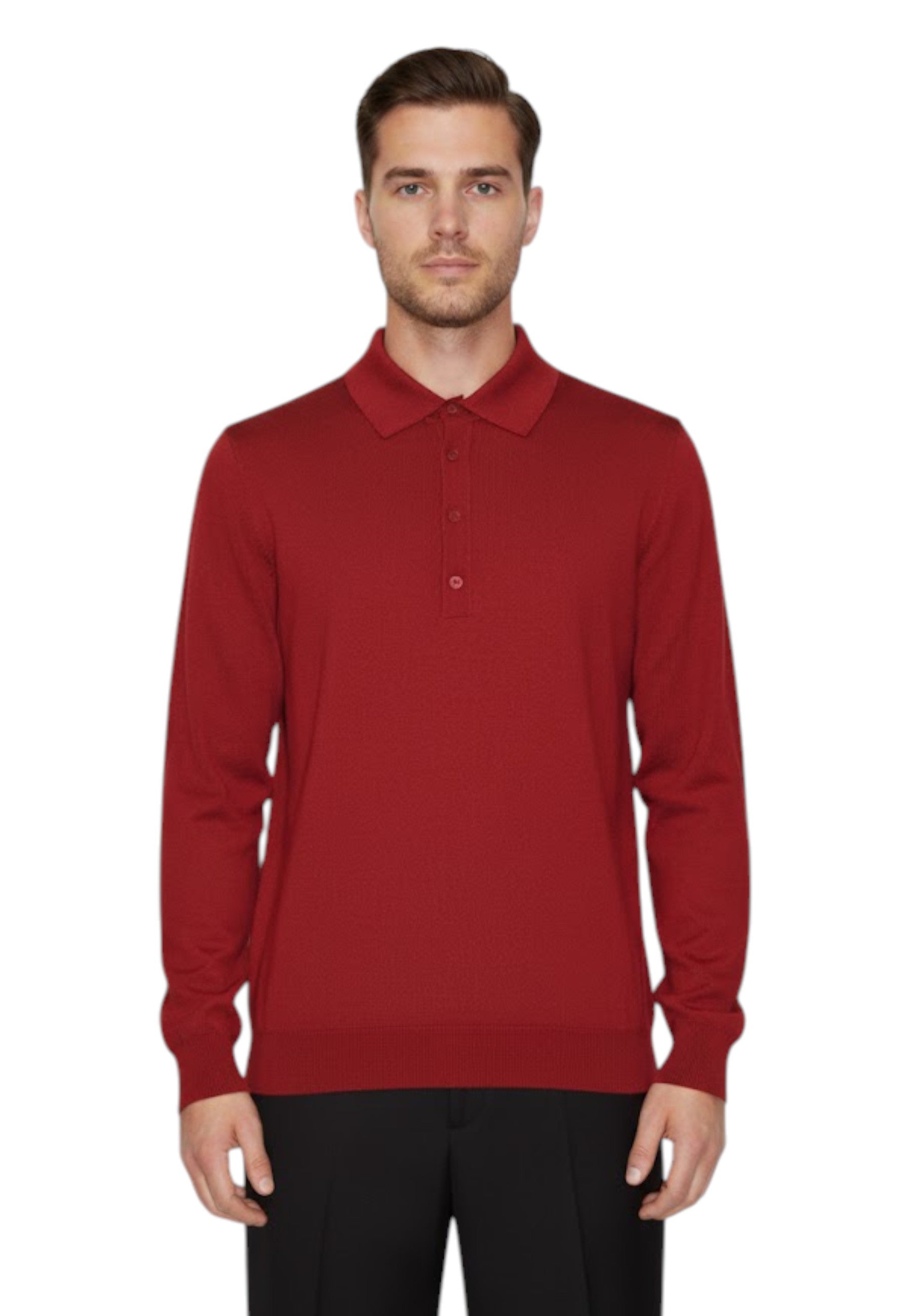 POLO A MANICA CORTA Rosso Kangra