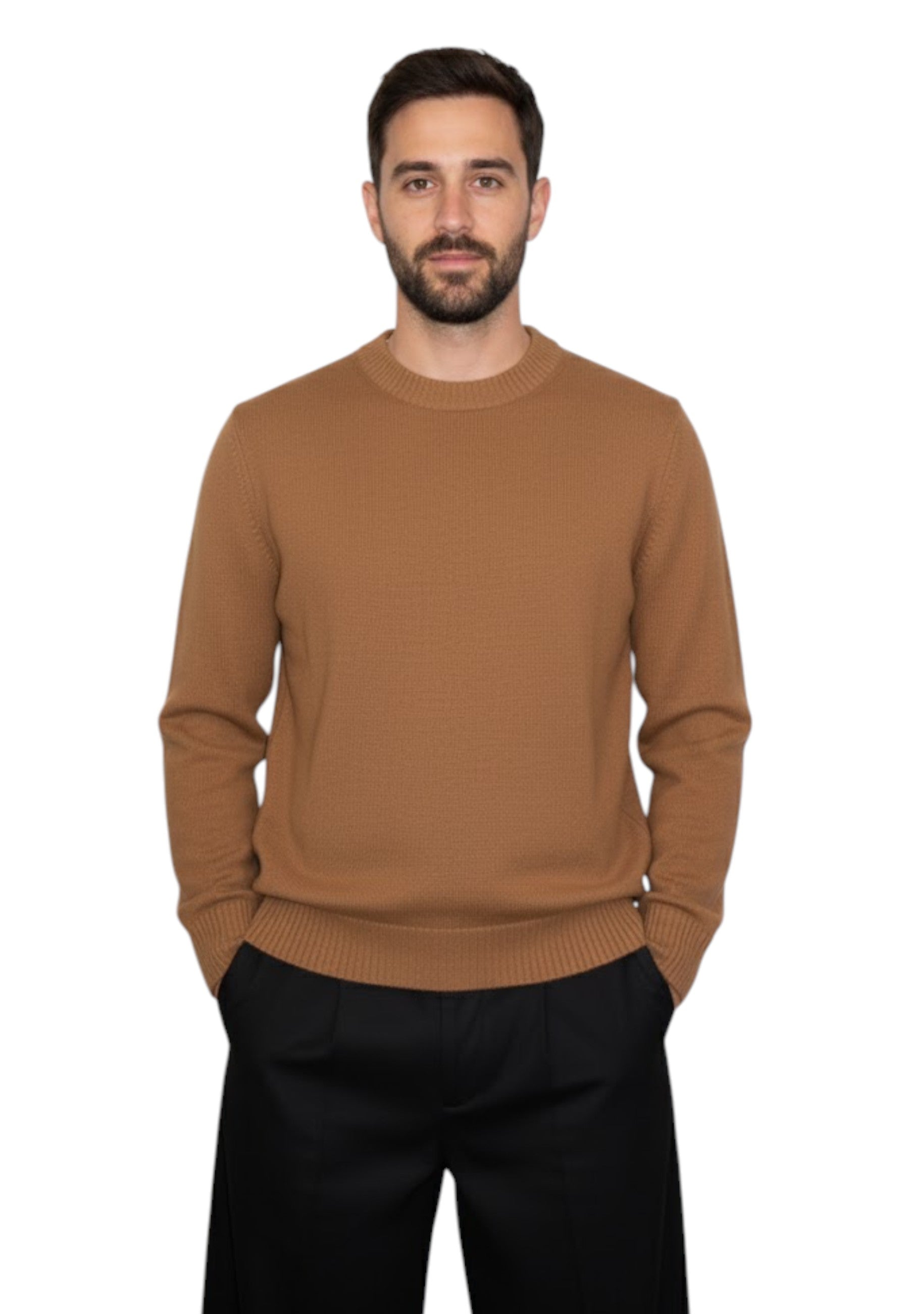 GIROCOLLO MANICA LUNGA Marrone Kangra