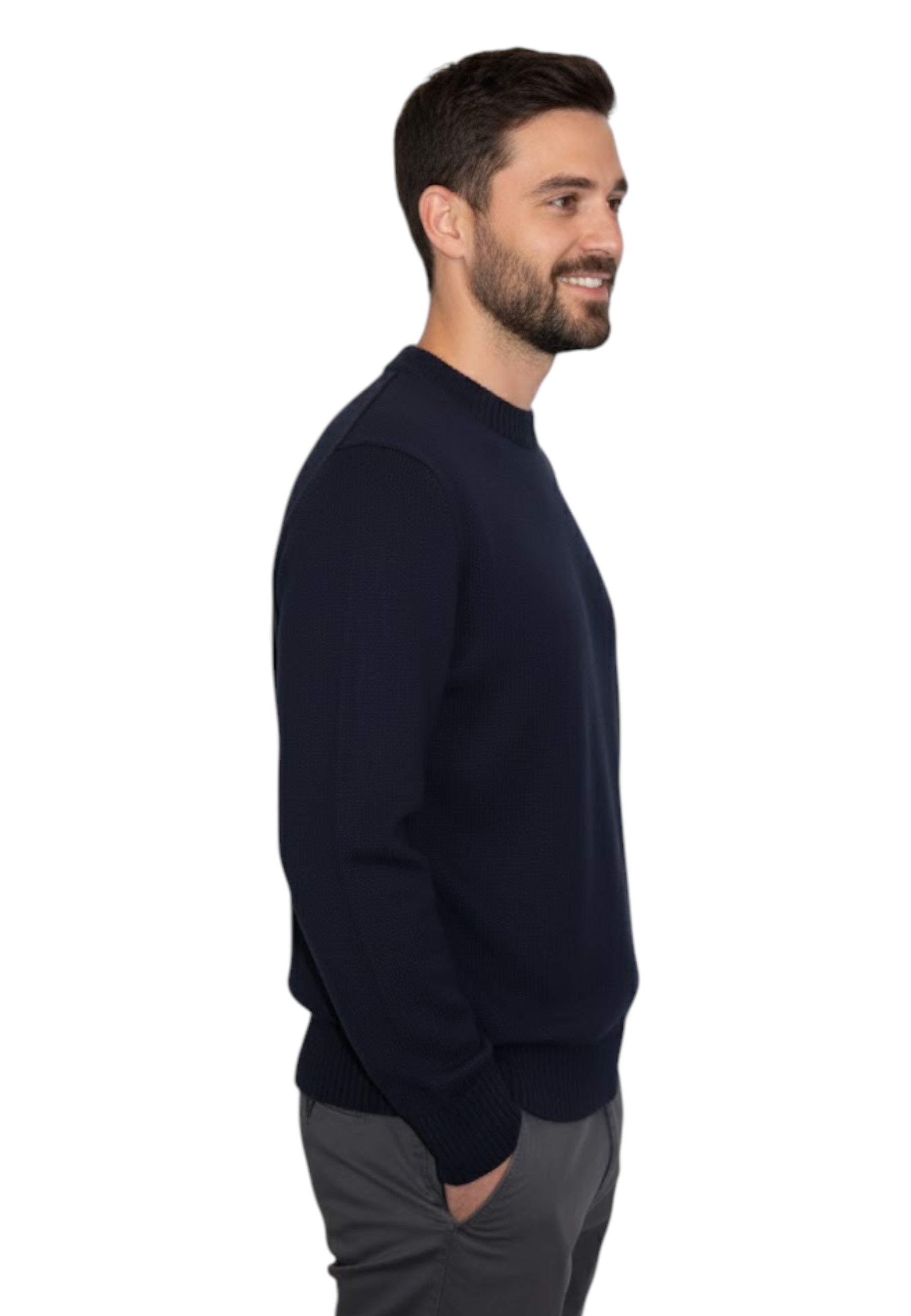 GIROCOLLO MANICA LUNGA Blu Kangra