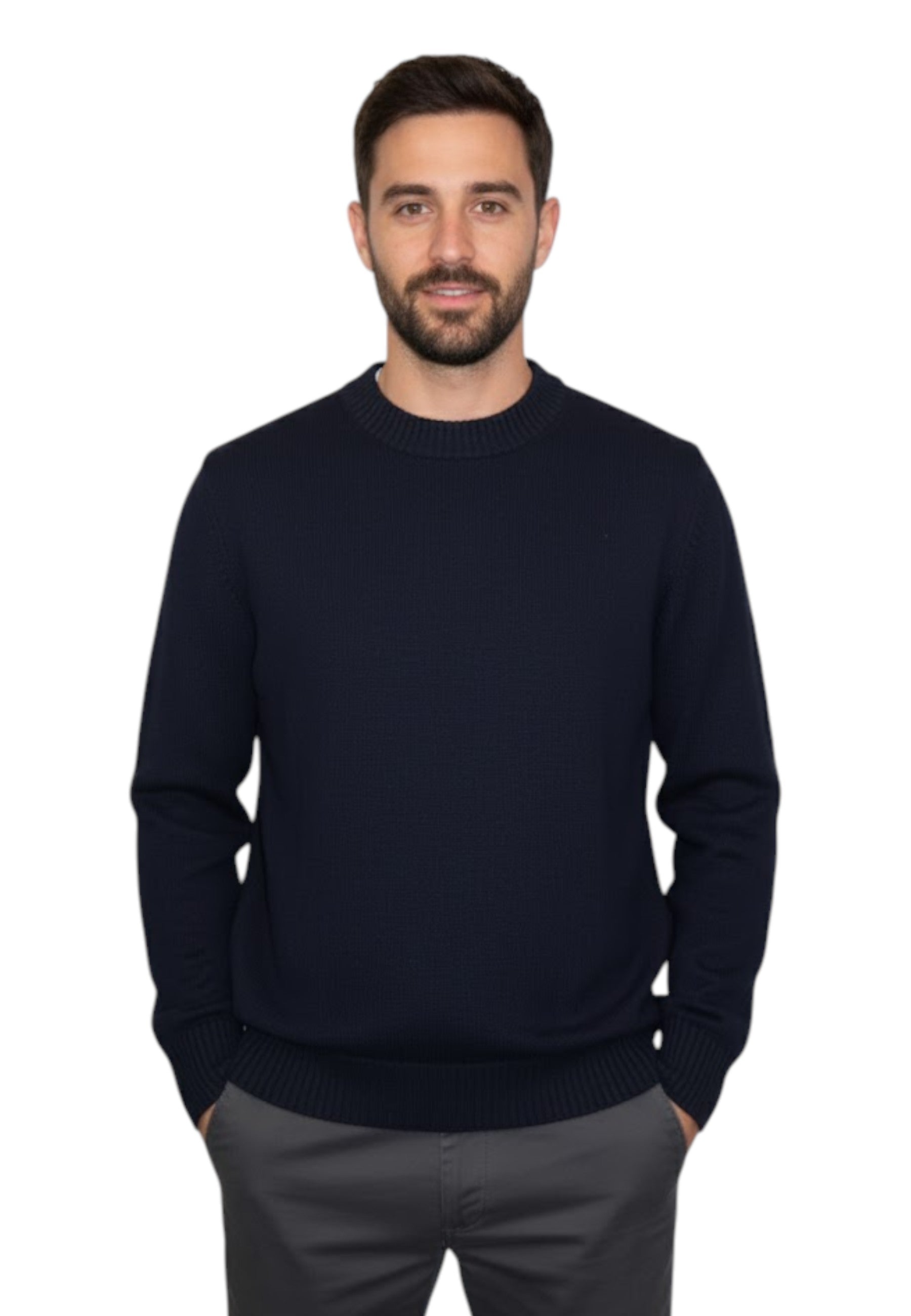 GIROCOLLO MANICA LUNGA Blu Kangra