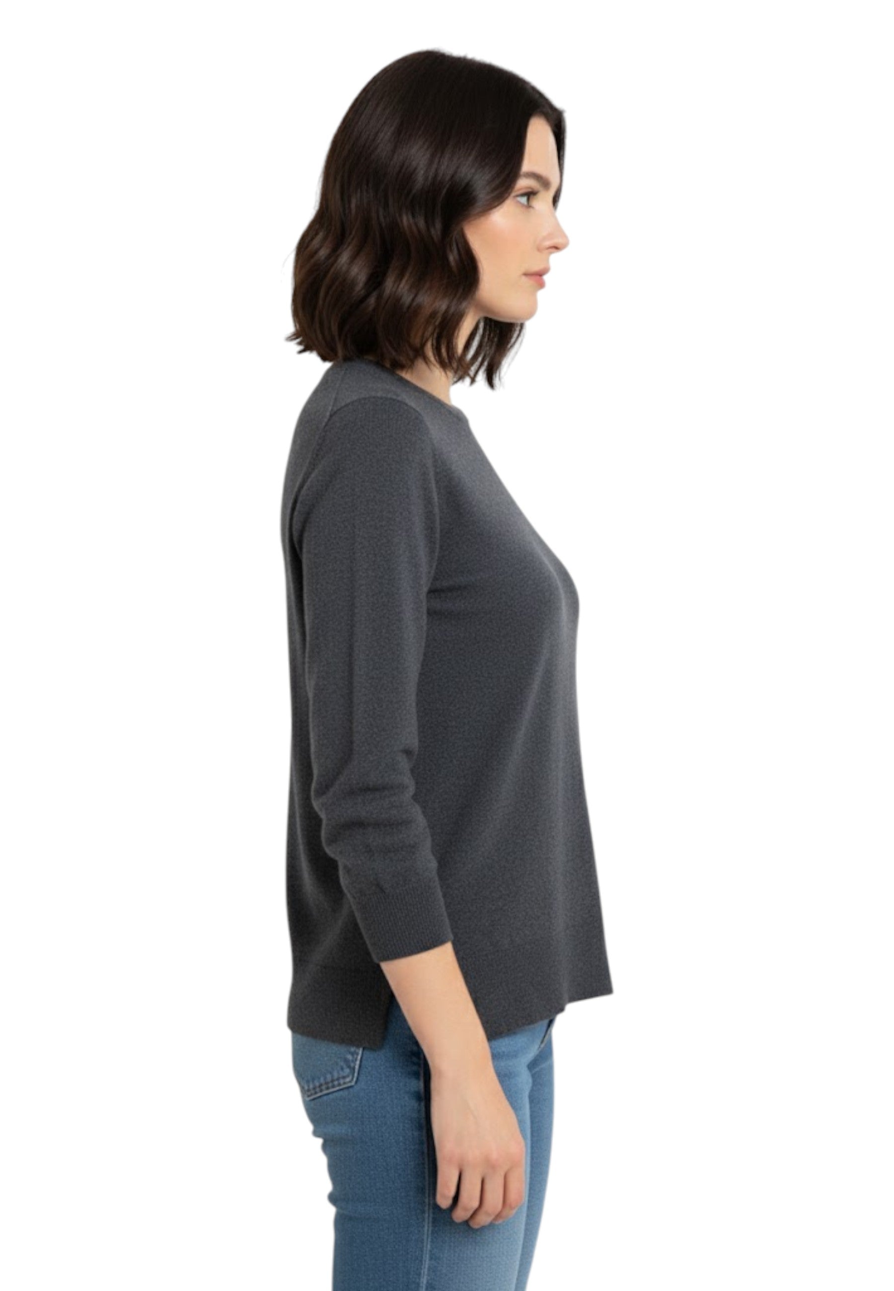 GIROCOLLO MANICA LUNGA Nero Kangra