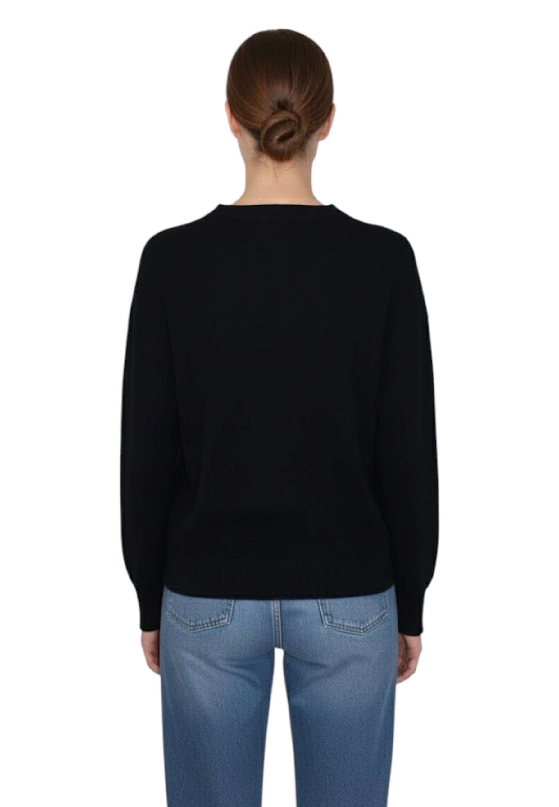 GIROCOLLO MANICA LUNGA Nero Kangra