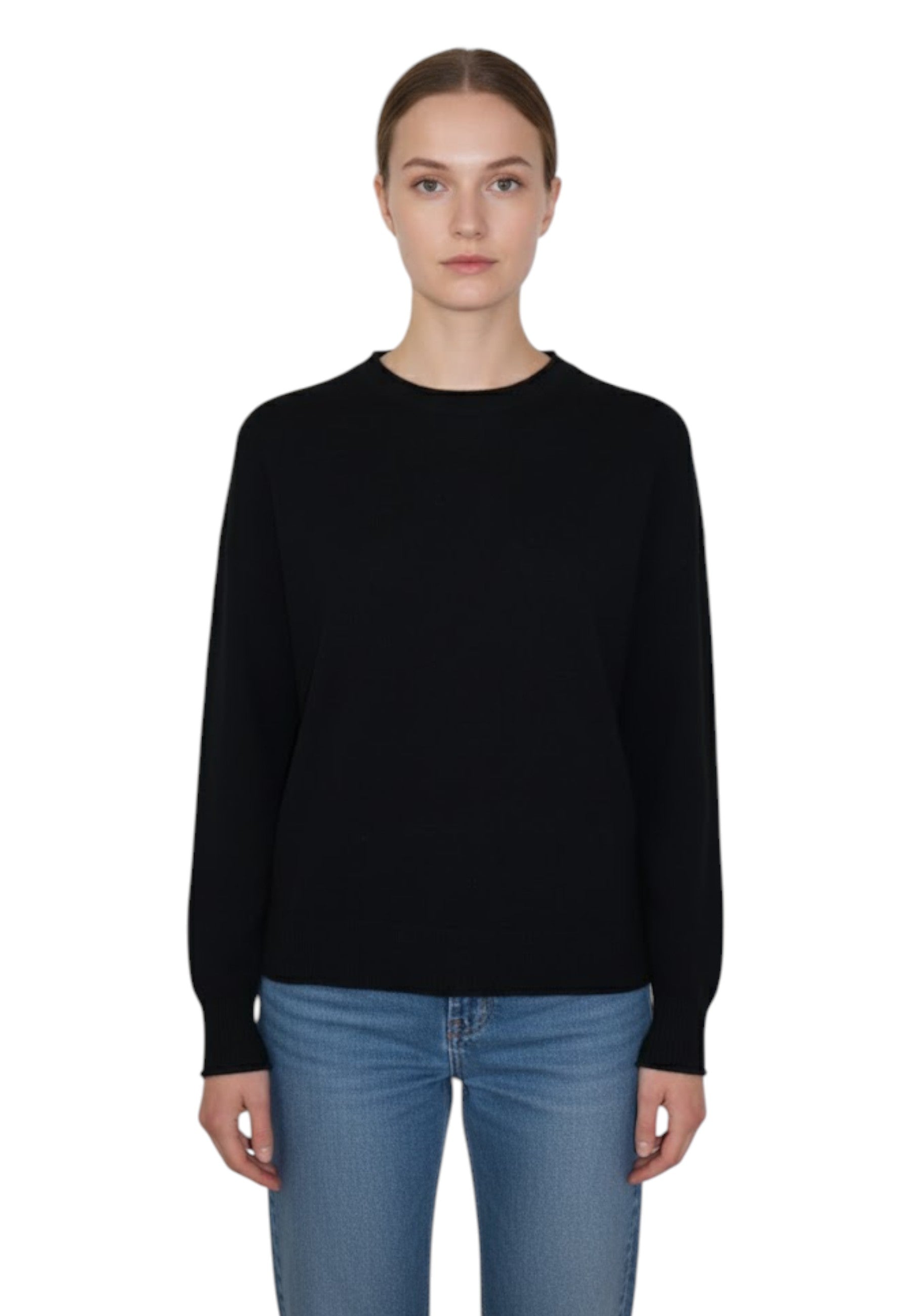 GIROCOLLO MANICA LUNGA Nero Kangra