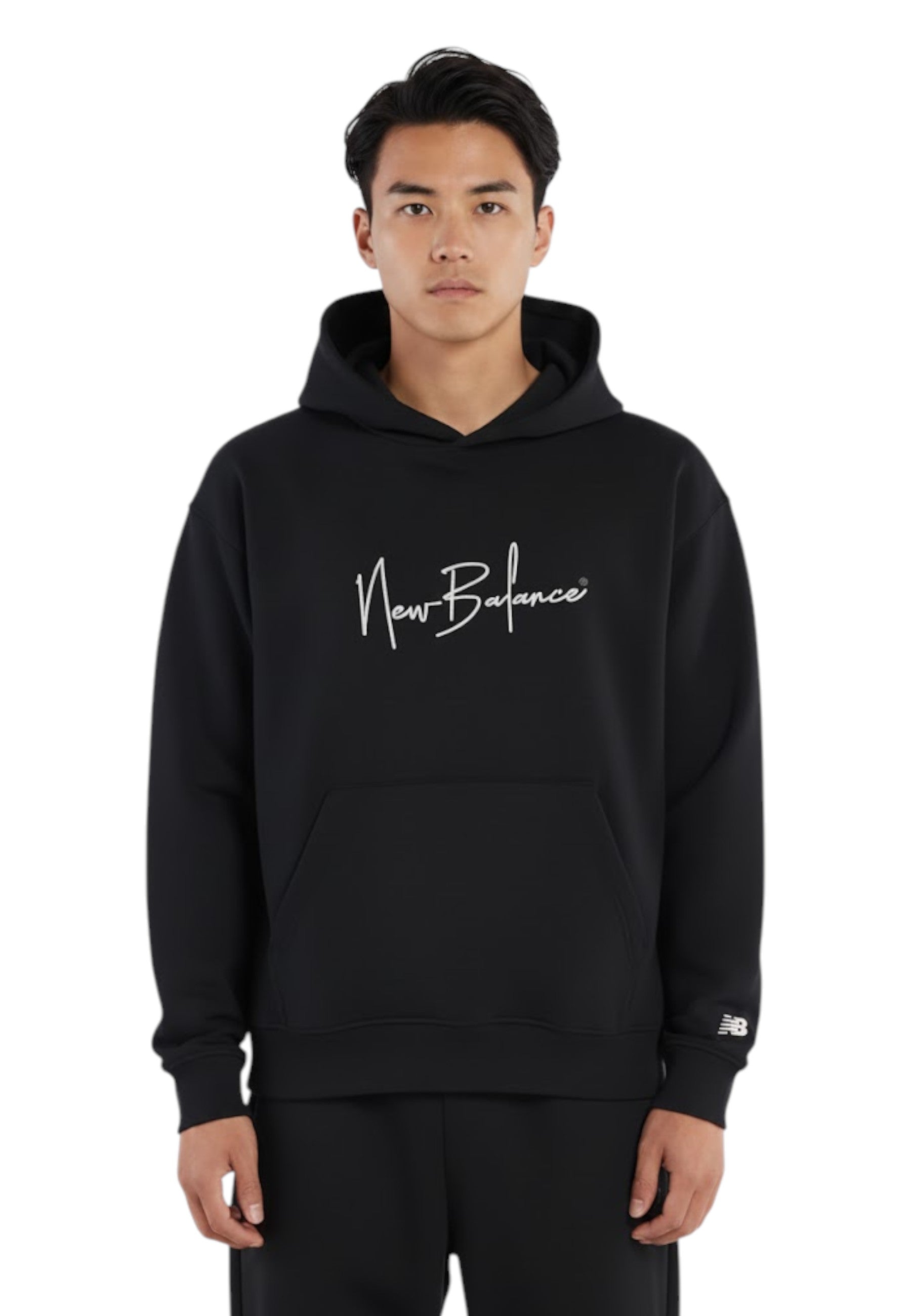 FELPE CON CAPPUCCIO Nero New Balance