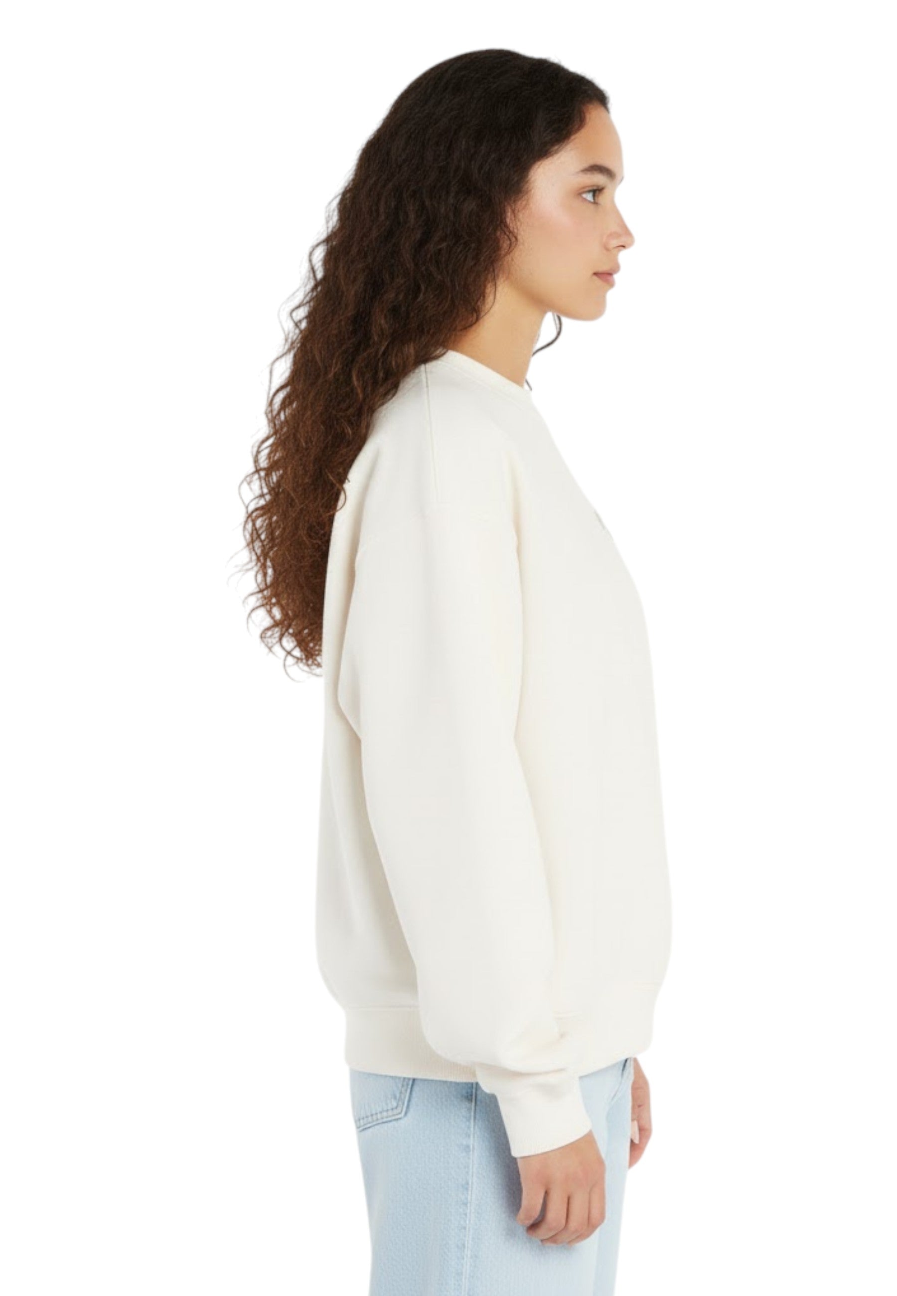 FELPA A GIROCOLLO Beige New Balance