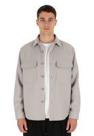 OVERSHIRT Grigio White Sand