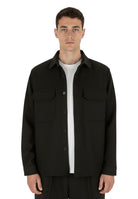 OVERSHIRT Nero White Sand