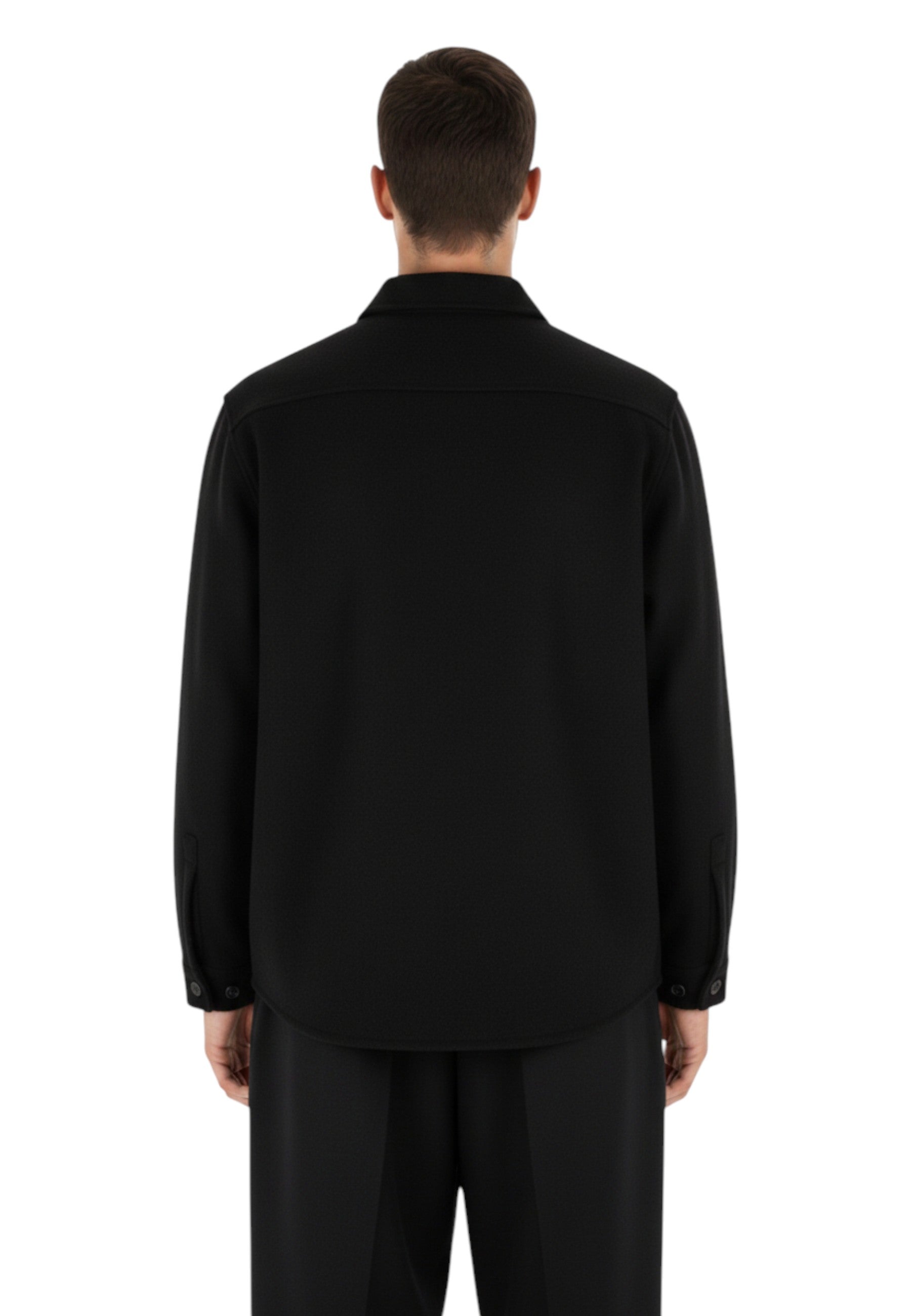 OVERSHIRT Nero White Sand