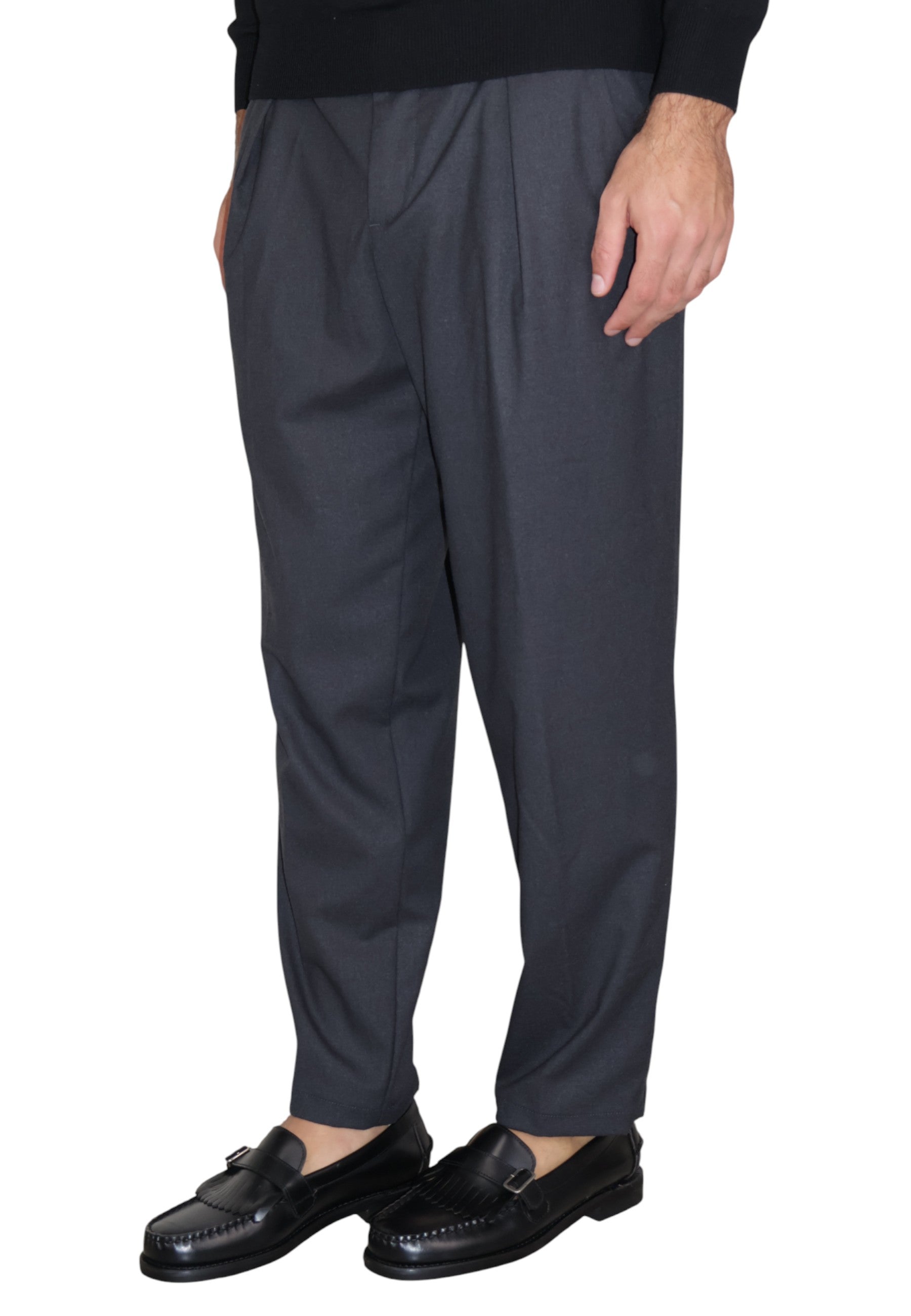 PANTALONI Grigio White Sand