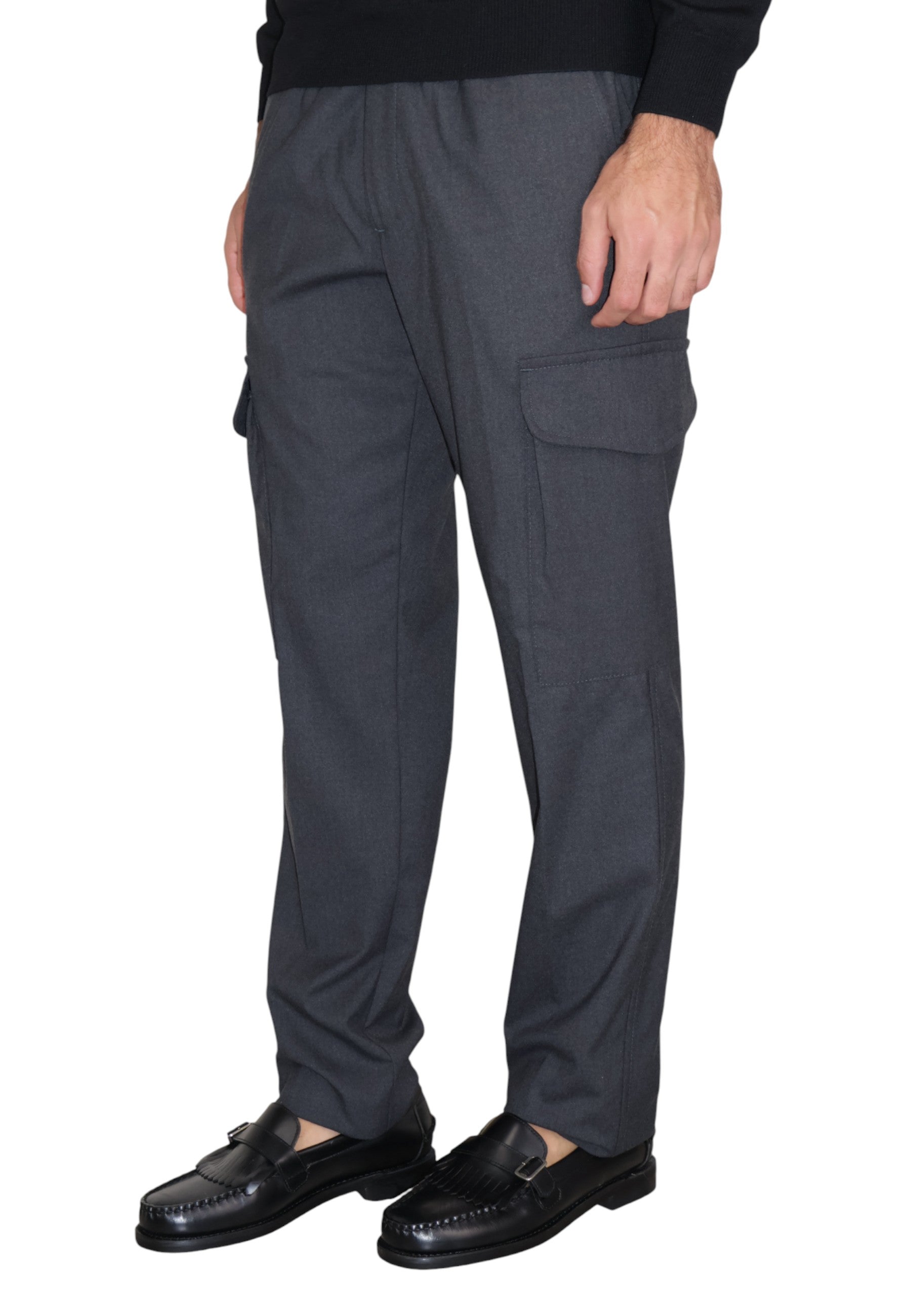 PANTALONI Grigio White Sand