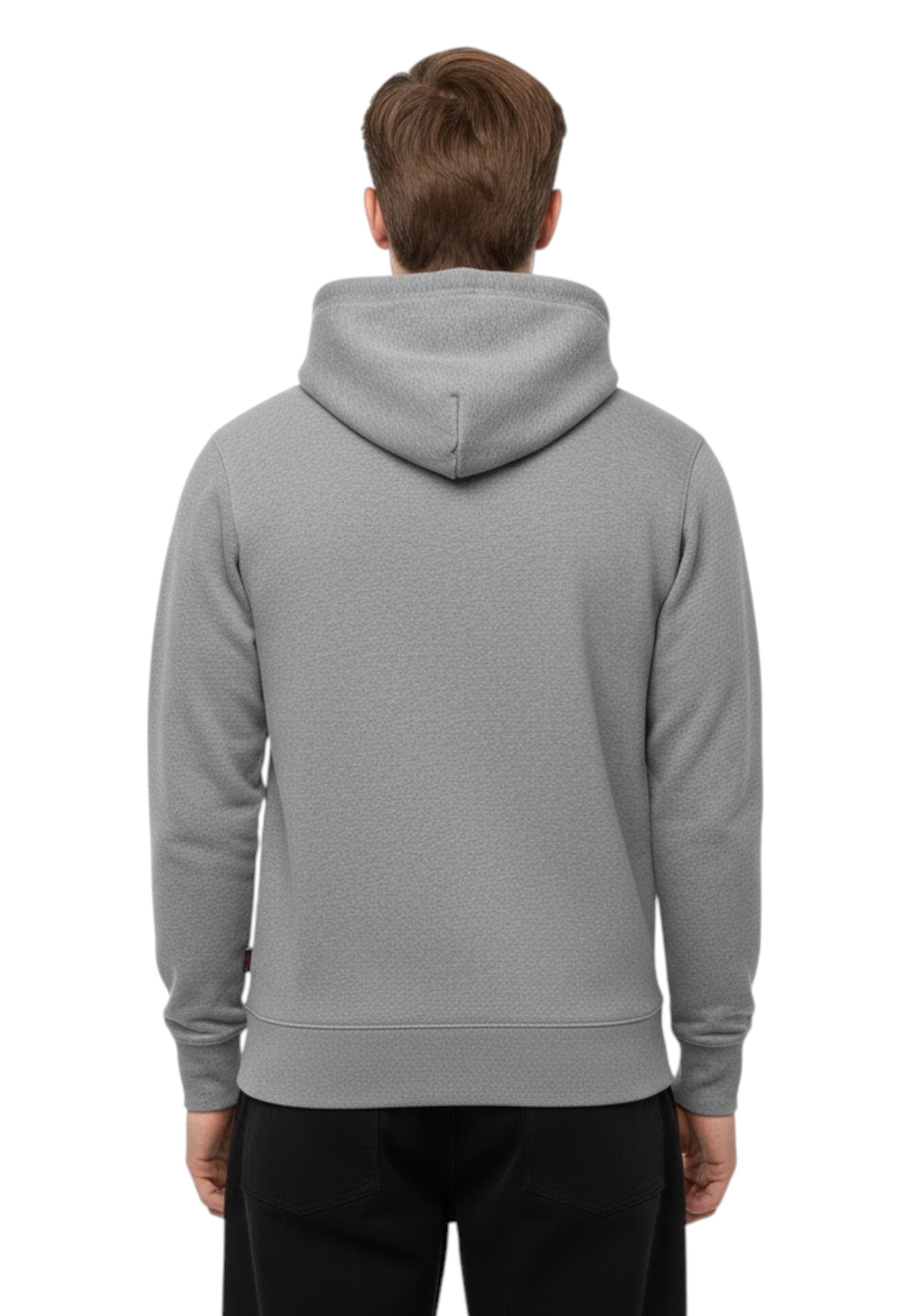 FELPE CON CAPPUCCIO Grigio Sebago