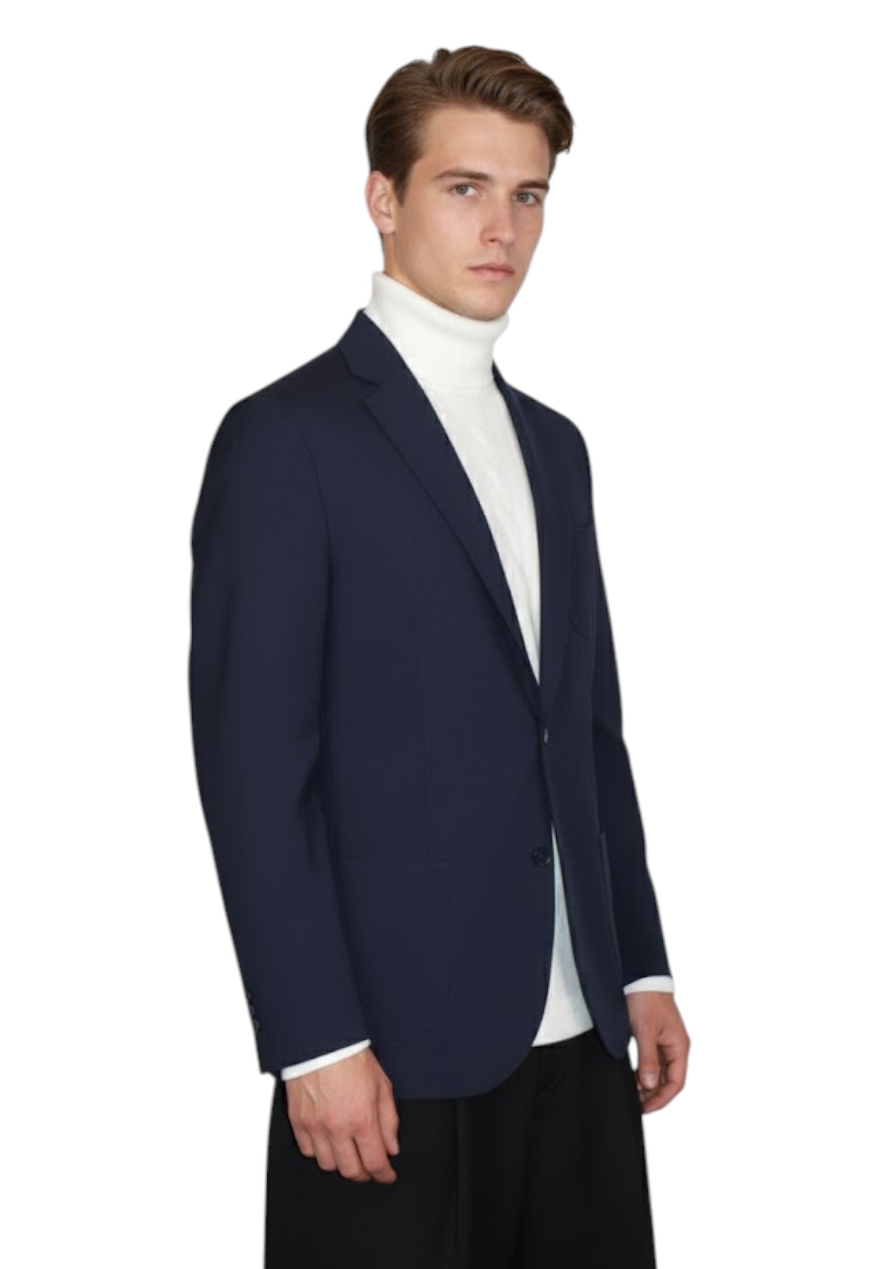 BLAZER MONOPETTO Blu Bottega Marchigiana 