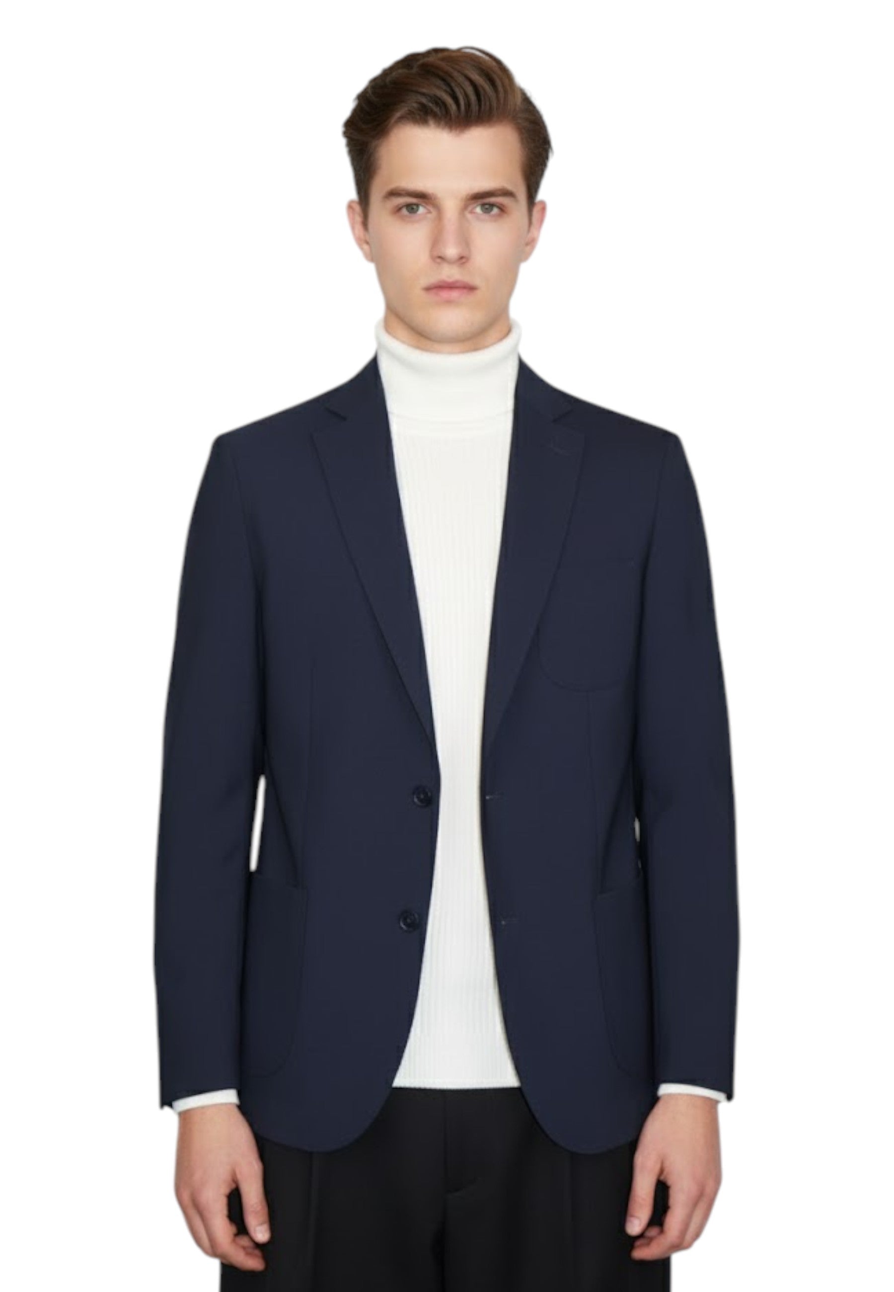 BLAZER MONOPETTO Blu Bottega Marchigiana 