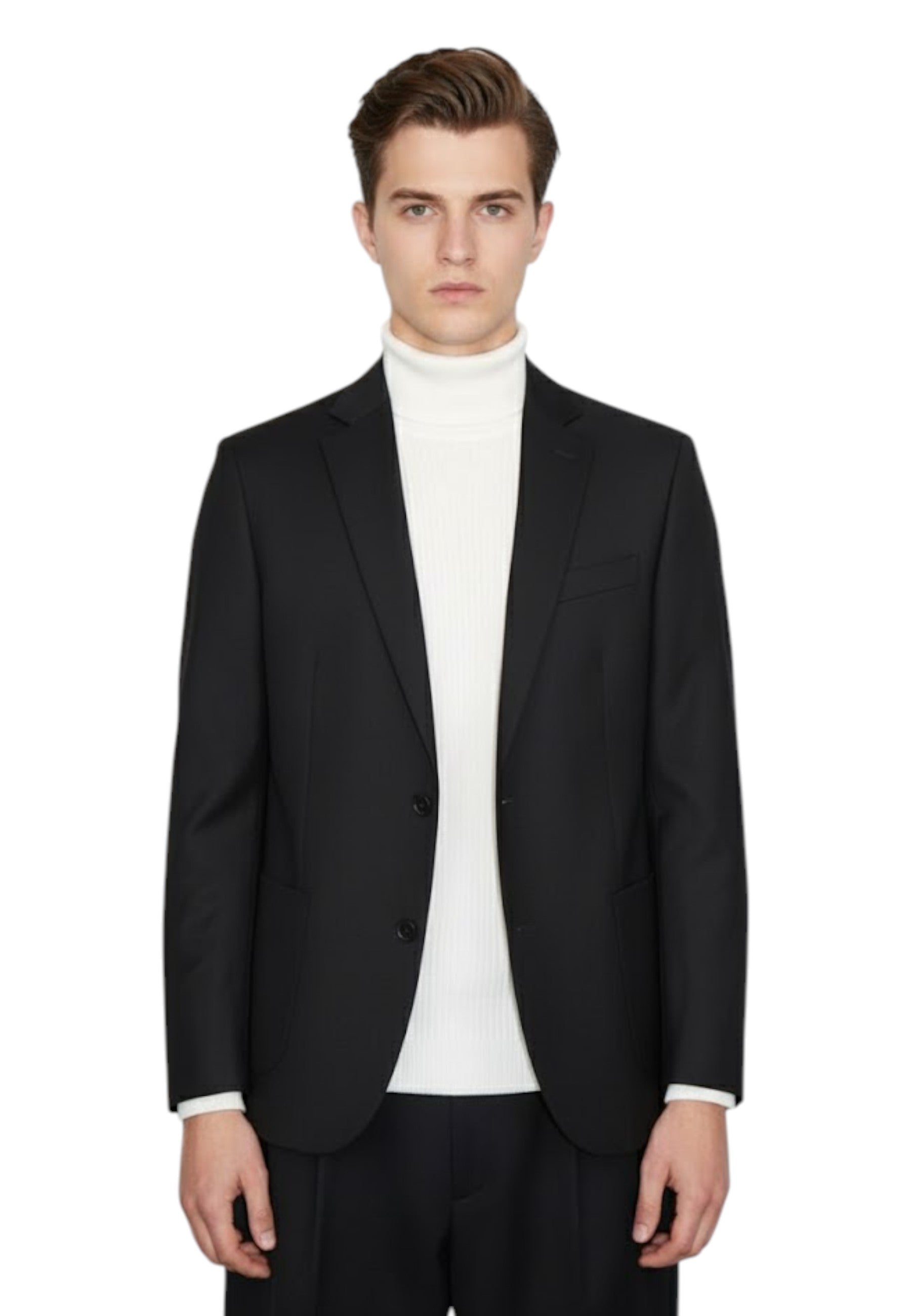 BLAZER MONOPETTO Nero Bottega Marchigiana 