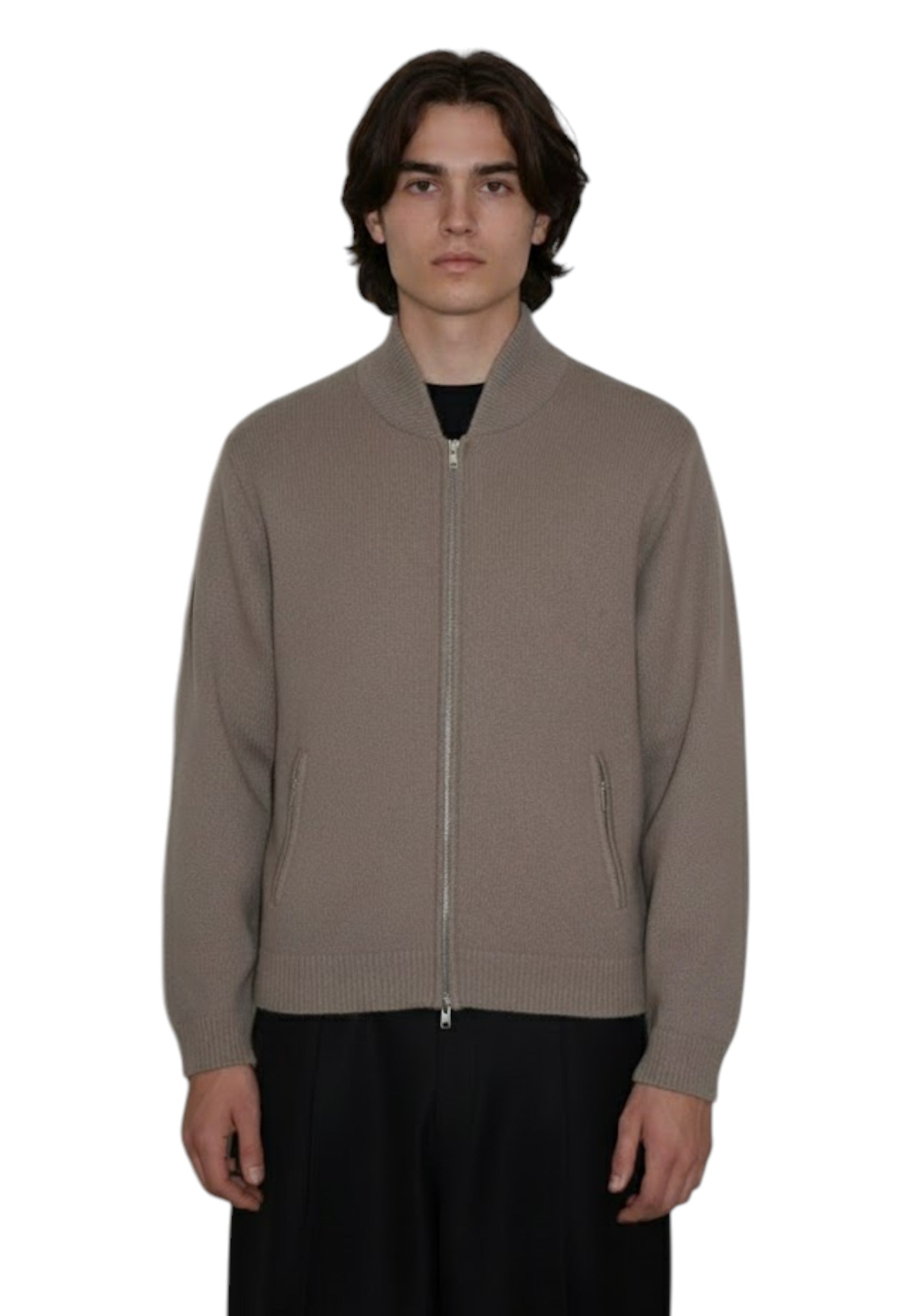 MAGLIE CON ZIP Beige Daniele Fiesoli
