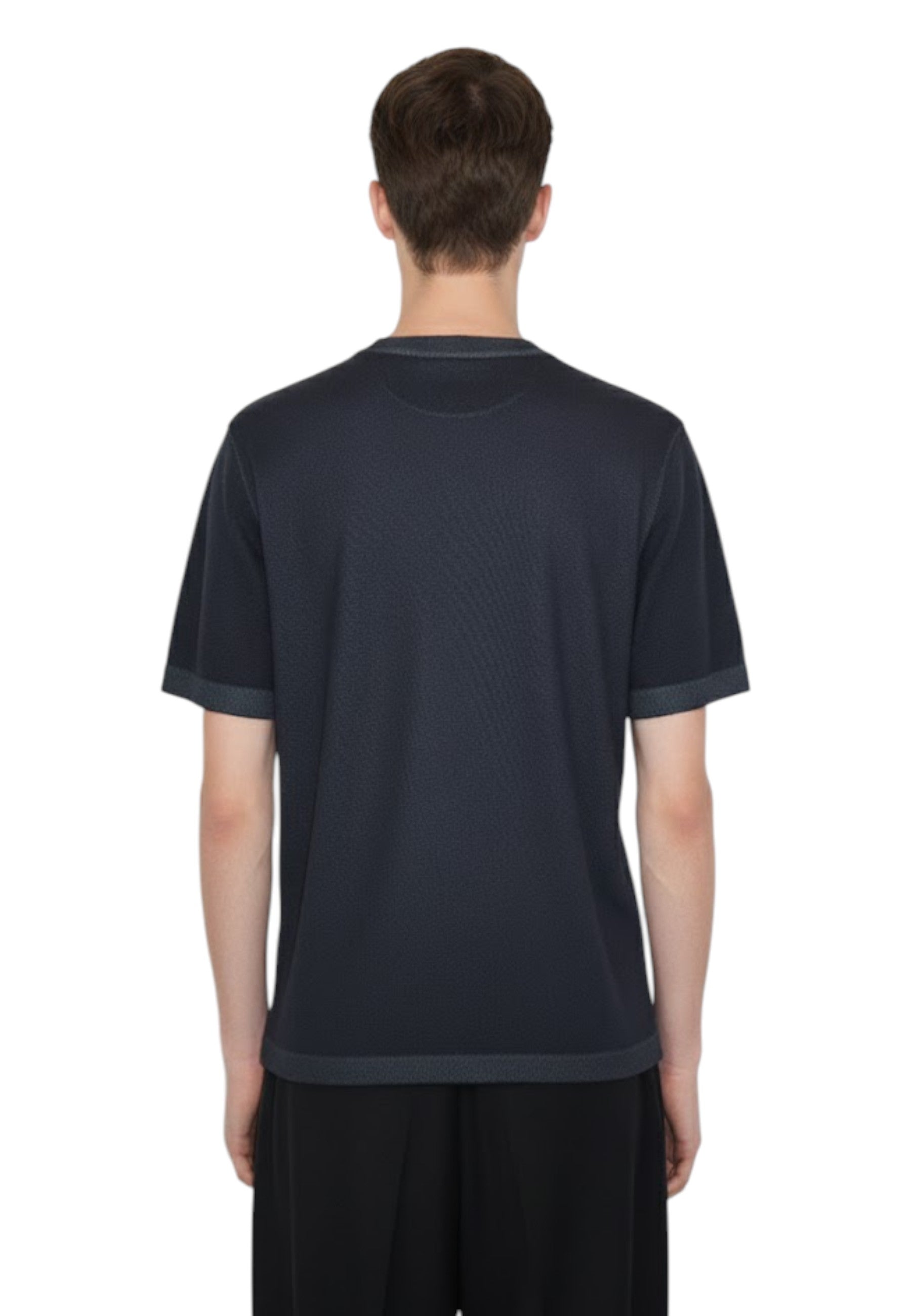 GIROCOLLO MANICA CORTA Nero Daniele Fiesoli