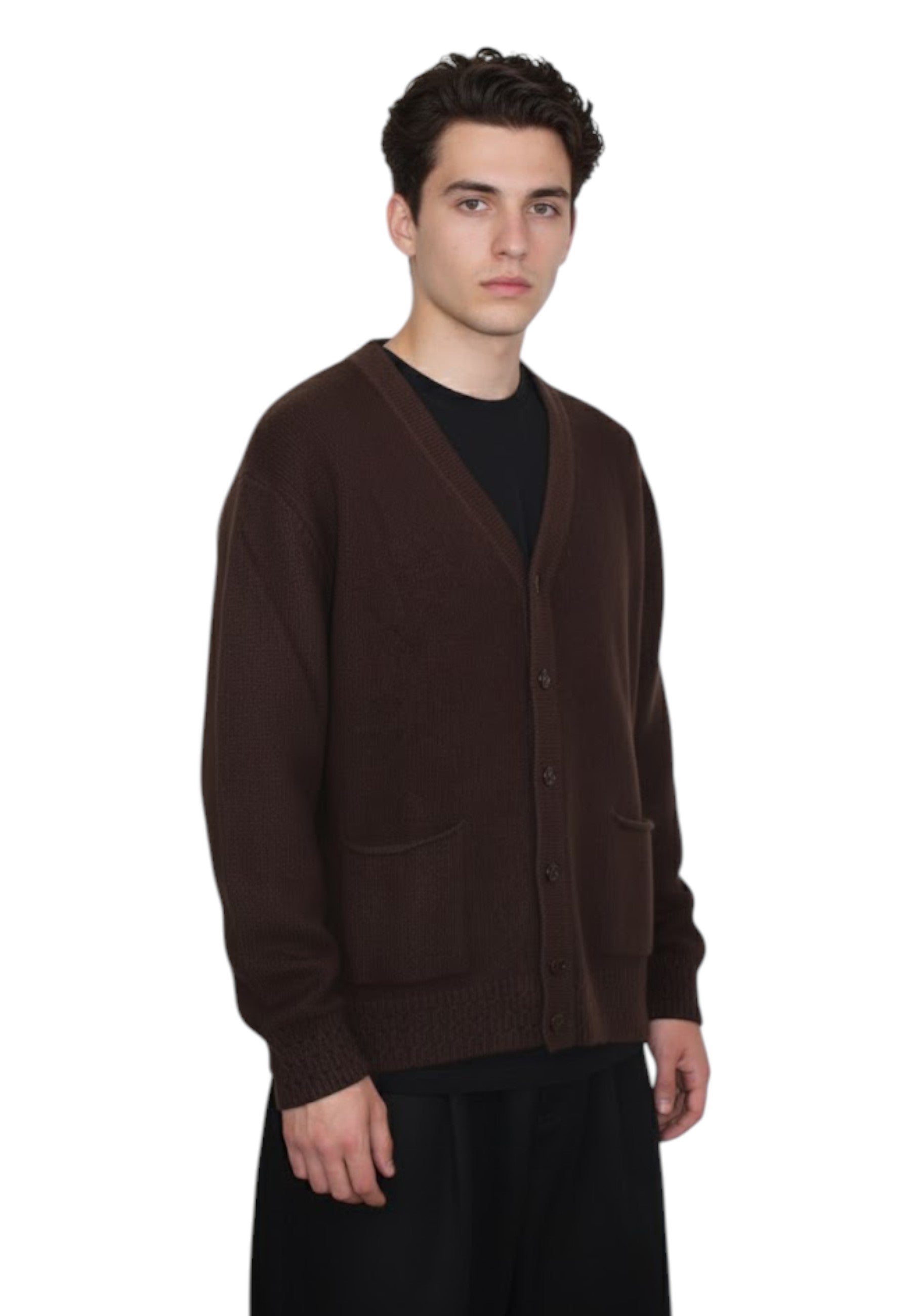 CARDIGAN Marrone Daniele Fiesoli