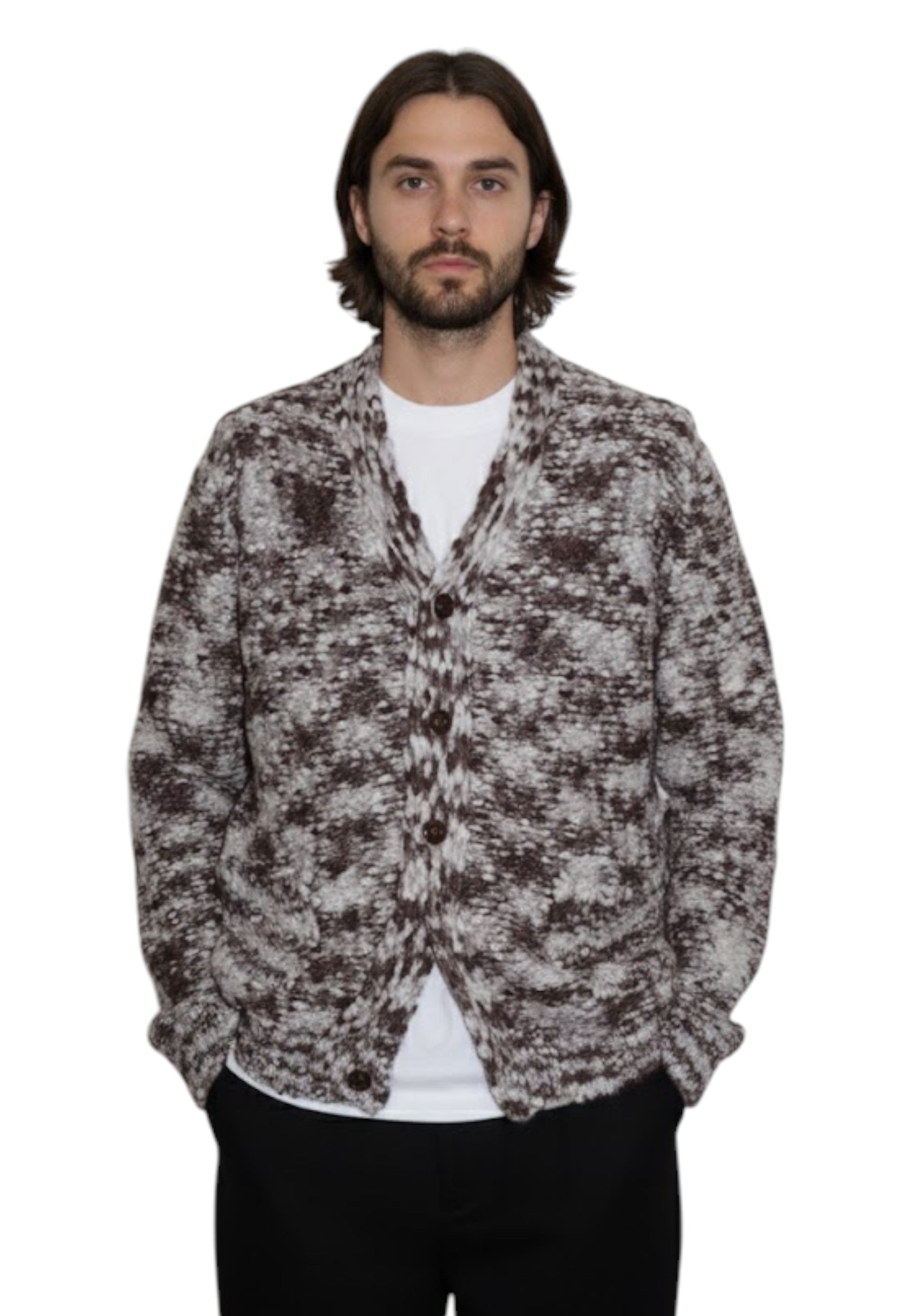 CARDIGAN Marrone Daniele Fiesoli