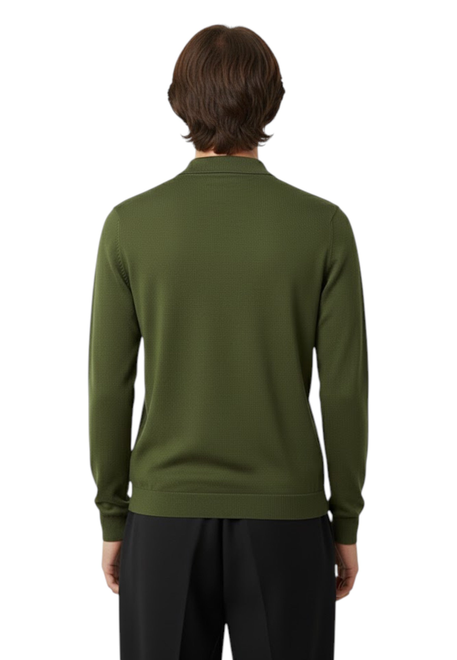 POLO MANICA LUNGA Verde Daniele Fiesoli