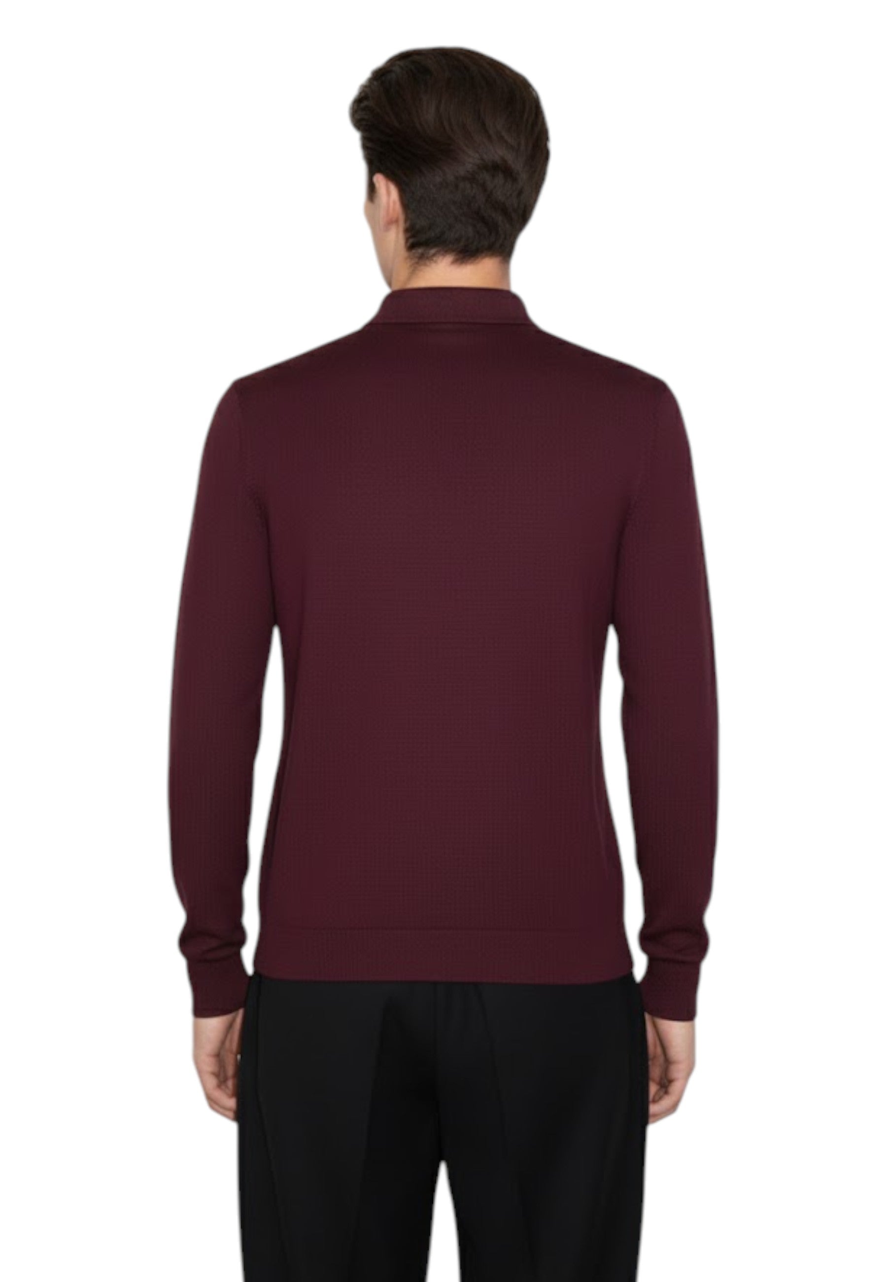 POLO MANICA LUNGA Rosso Daniele Fiesoli