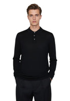 POLO MANICA LUNGA Nero Daniele Fiesoli
