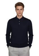 POLO MANICA LUNGA Blu Daniele Fiesoli
