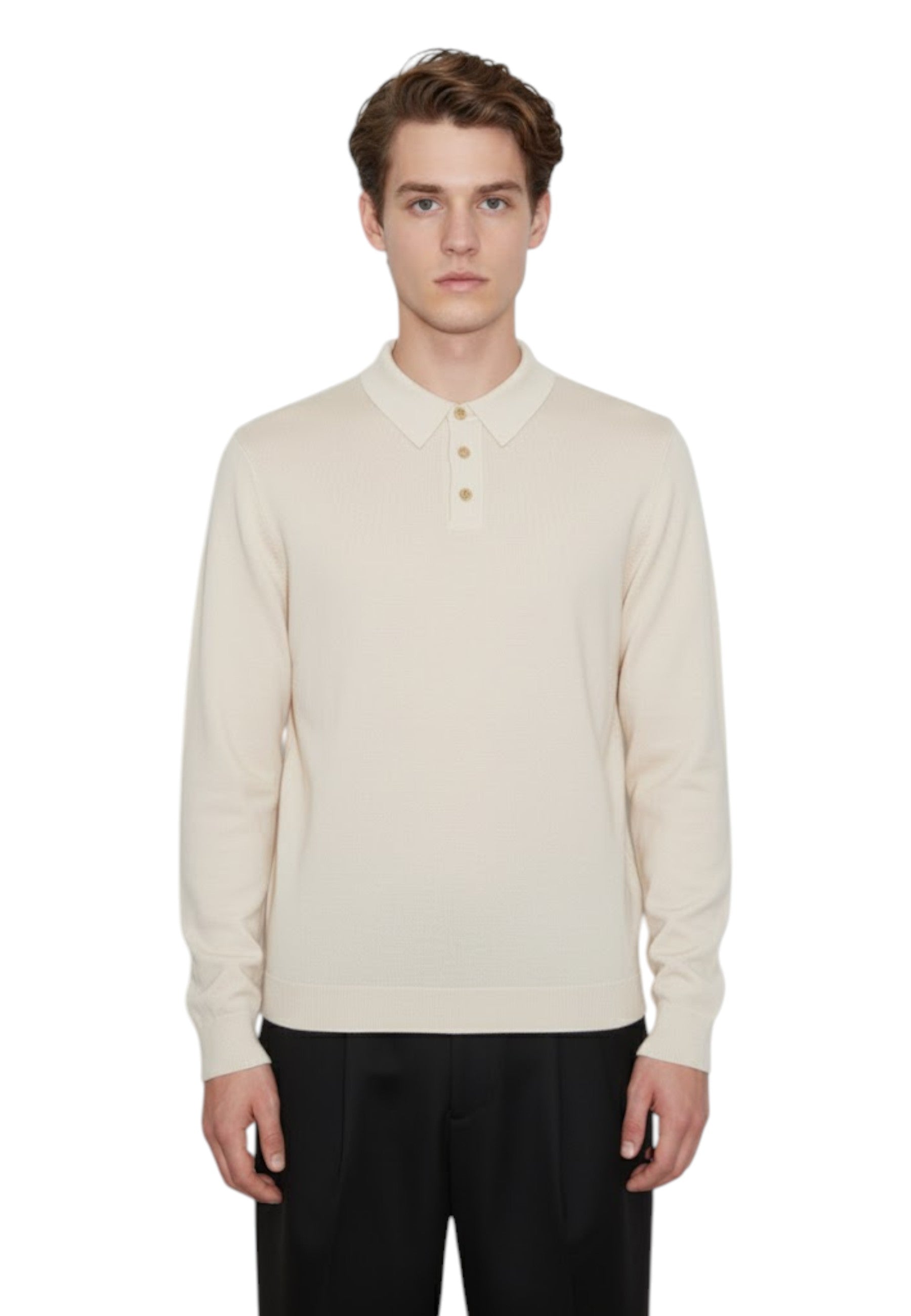 POLO MANICA LUNGA Panna Daniele Fiesoli