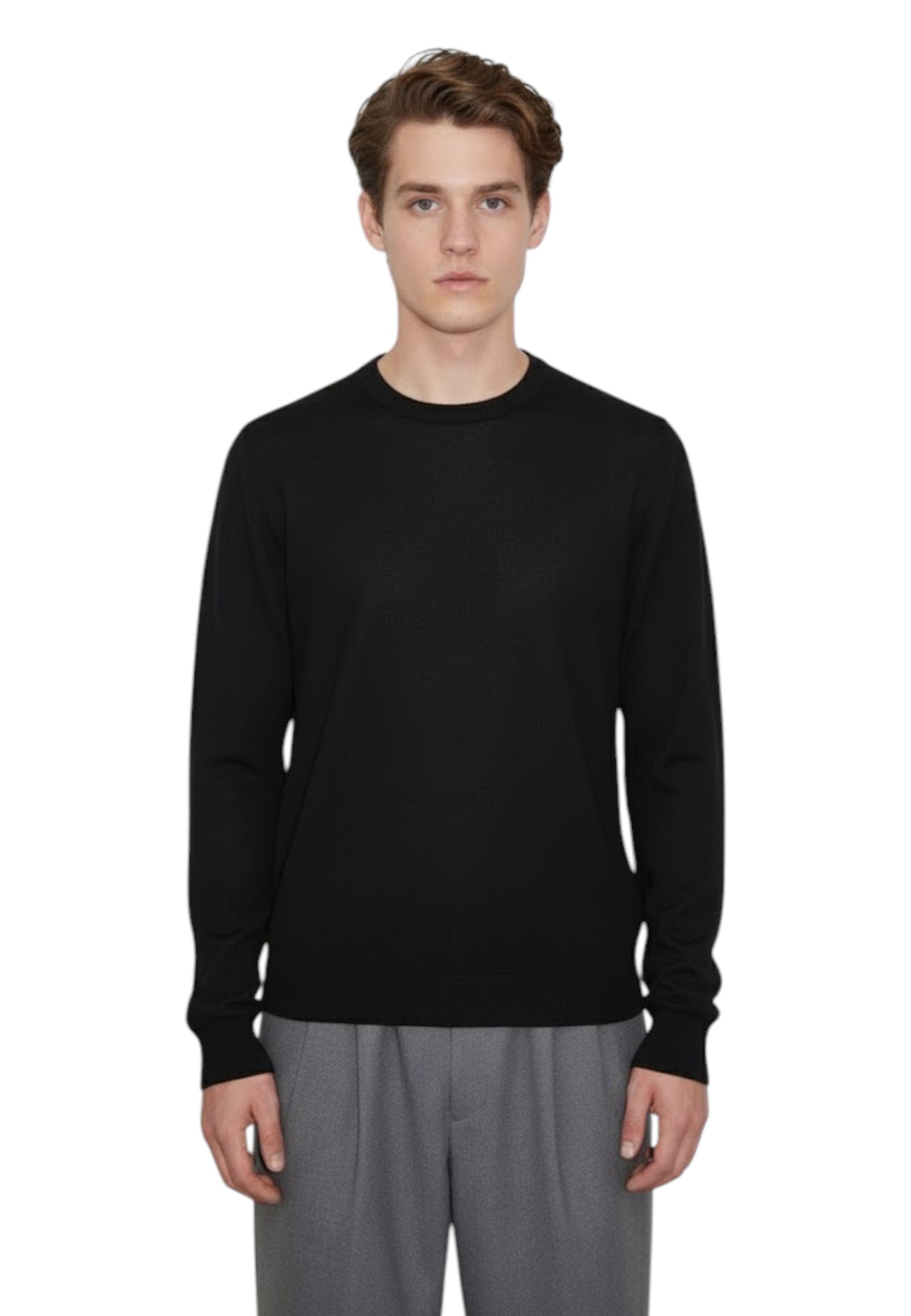 GIROCOLLO MANICA LUNGA Nero Daniele Fiesoli