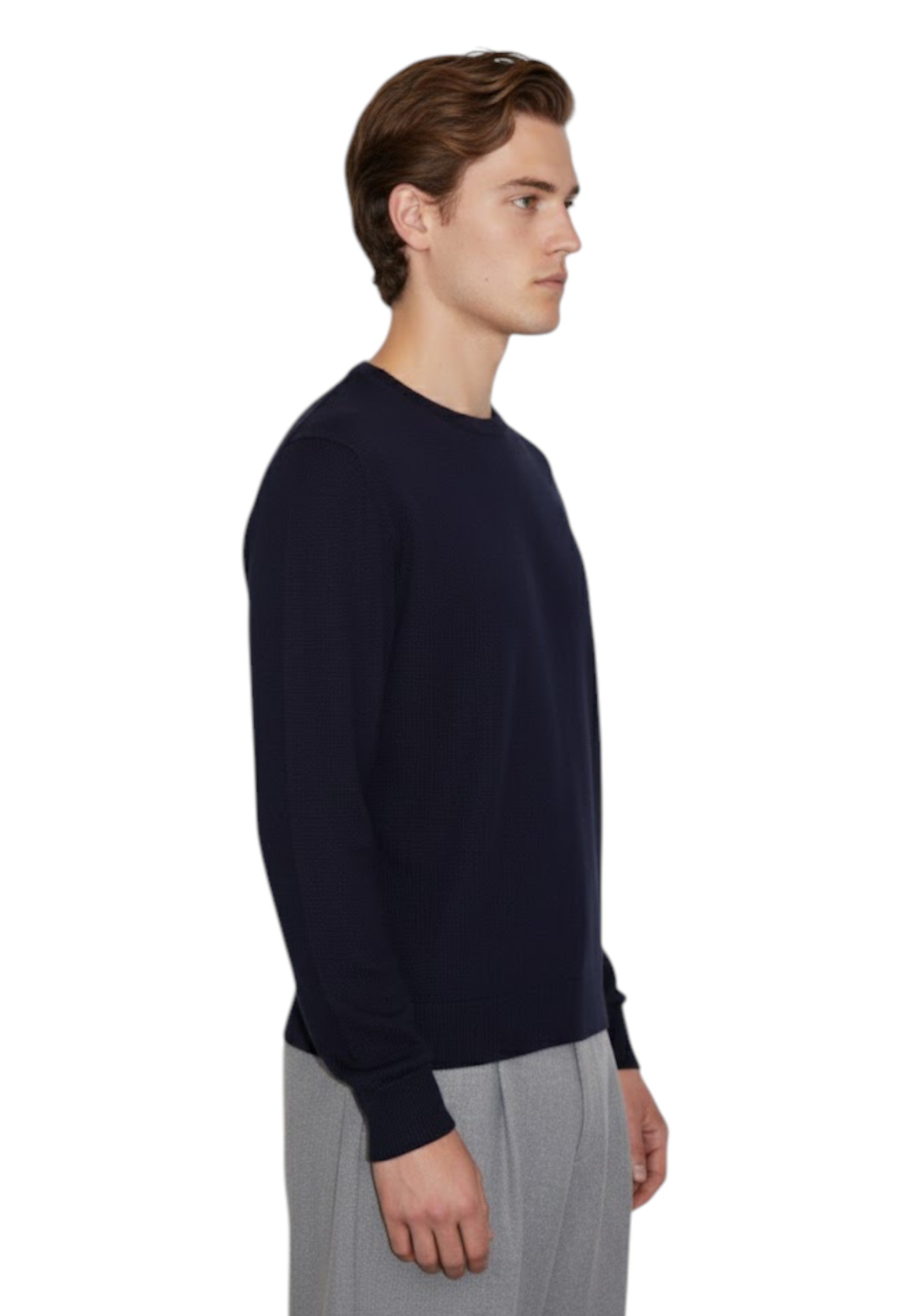 GIROCOLLO MANICA LUNGA Blu Daniele Fiesoli