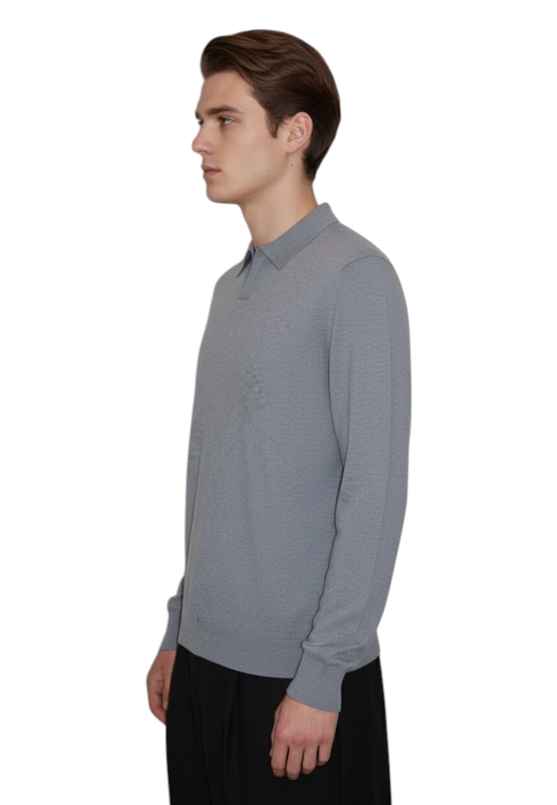 POLO MANICA LUNGA Grigio People Of Shibuya