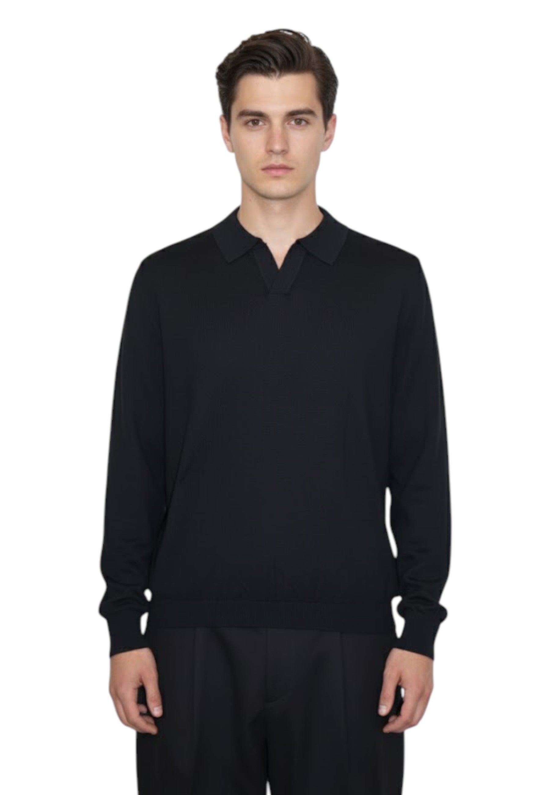 POLO MANICA LUNGA Nero People Of Shibuya