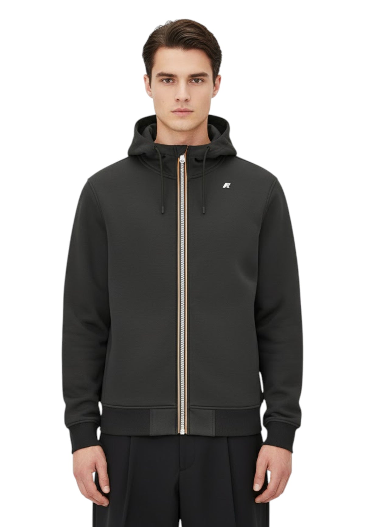 FELPE CON ZIP Verde K Way
