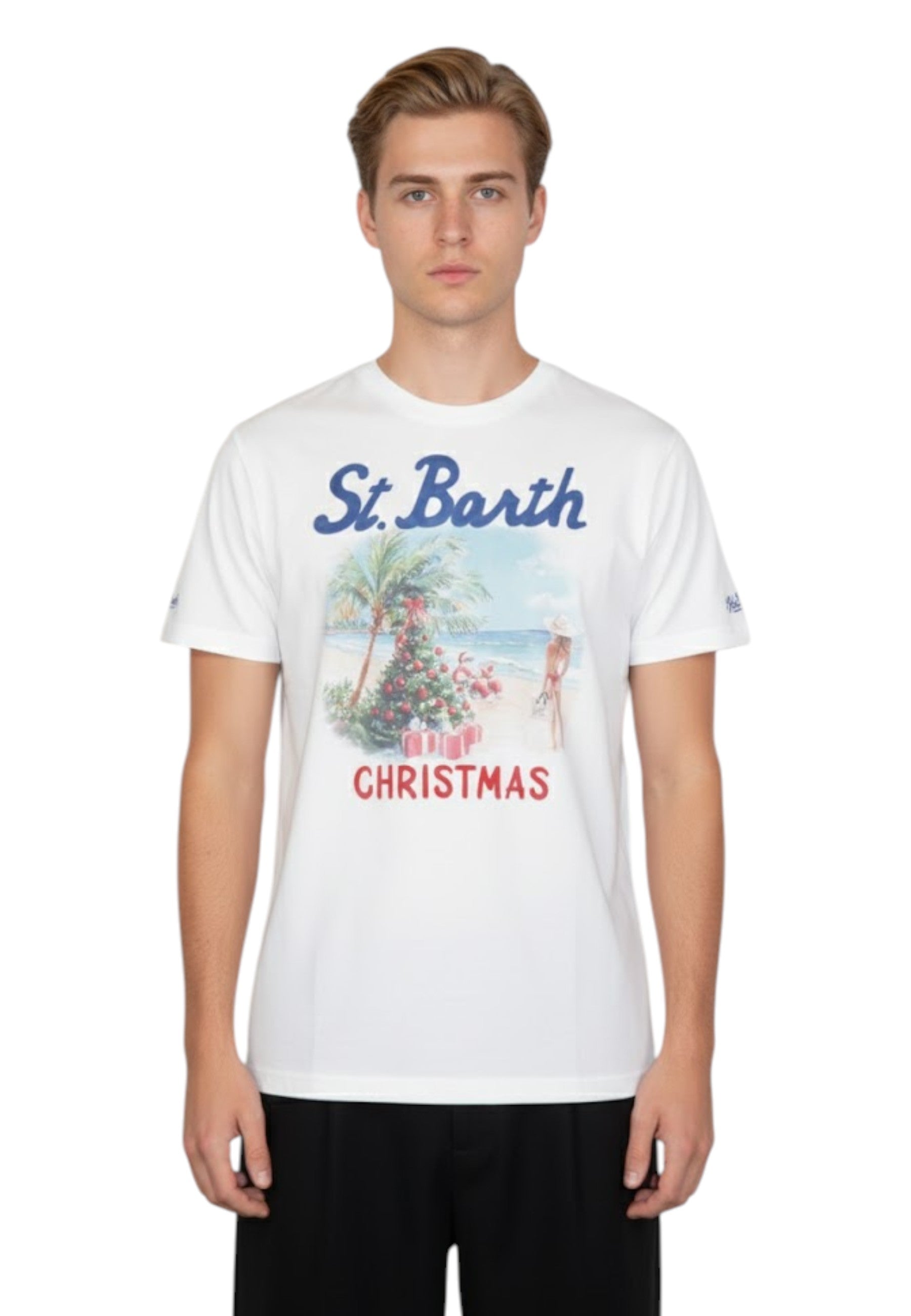 T-SHIRT Bianco Mc2 Saint Barth