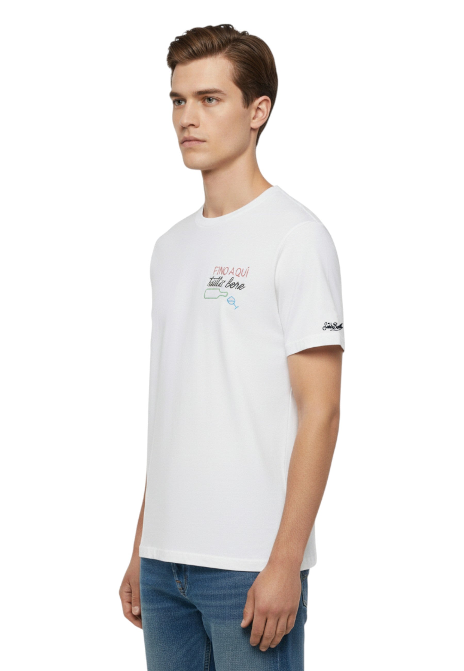 T-SHIRT Bianco Mc2 Saint Barth