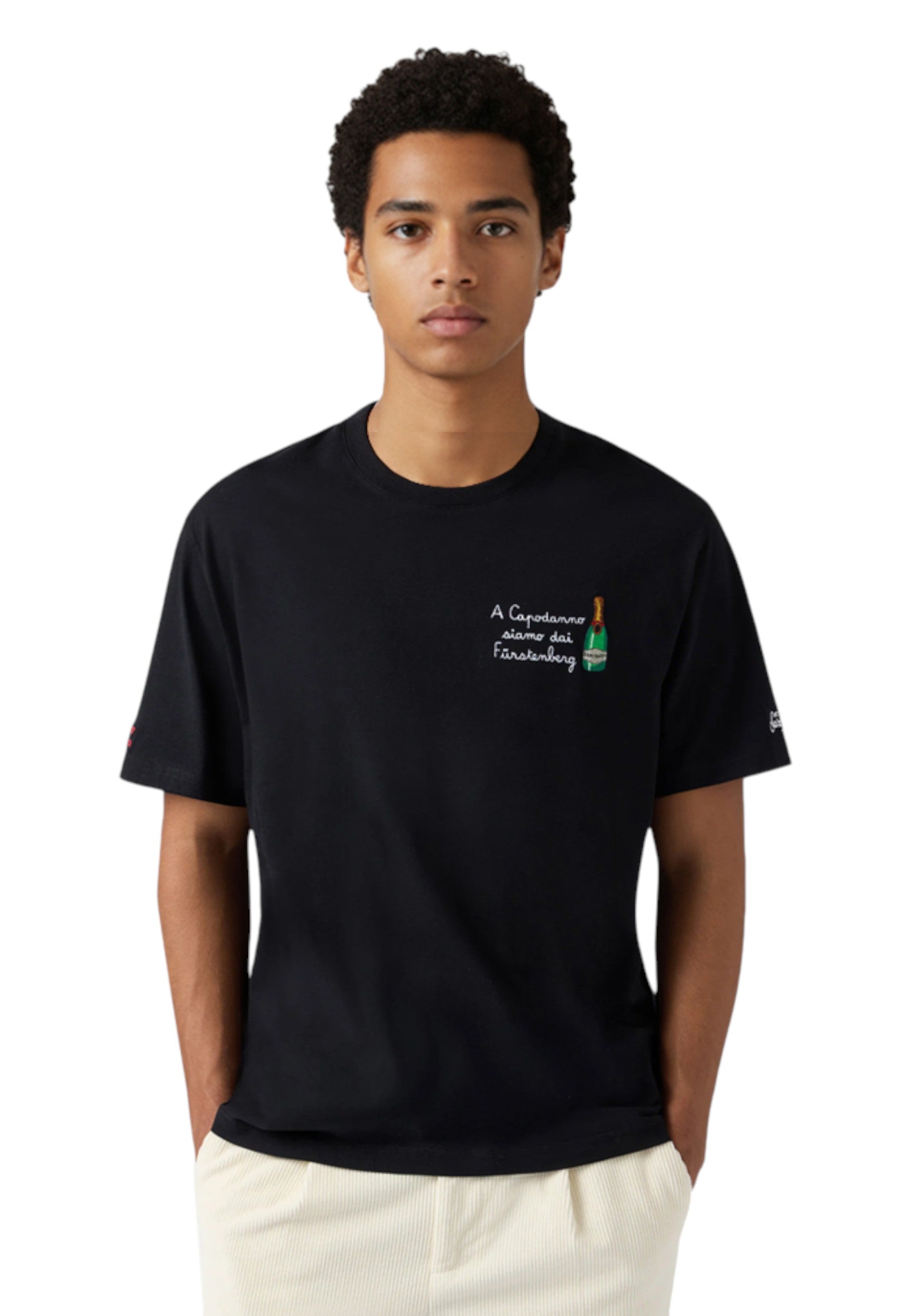 T-SHIRT Nero Mc2 Saint Barth