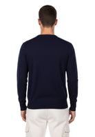 GIROCOLLO MANICA LUNGA Blu Mc2 Saint Barth