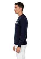 GIROCOLLO MANICA LUNGA Blu Mc2 Saint Barth