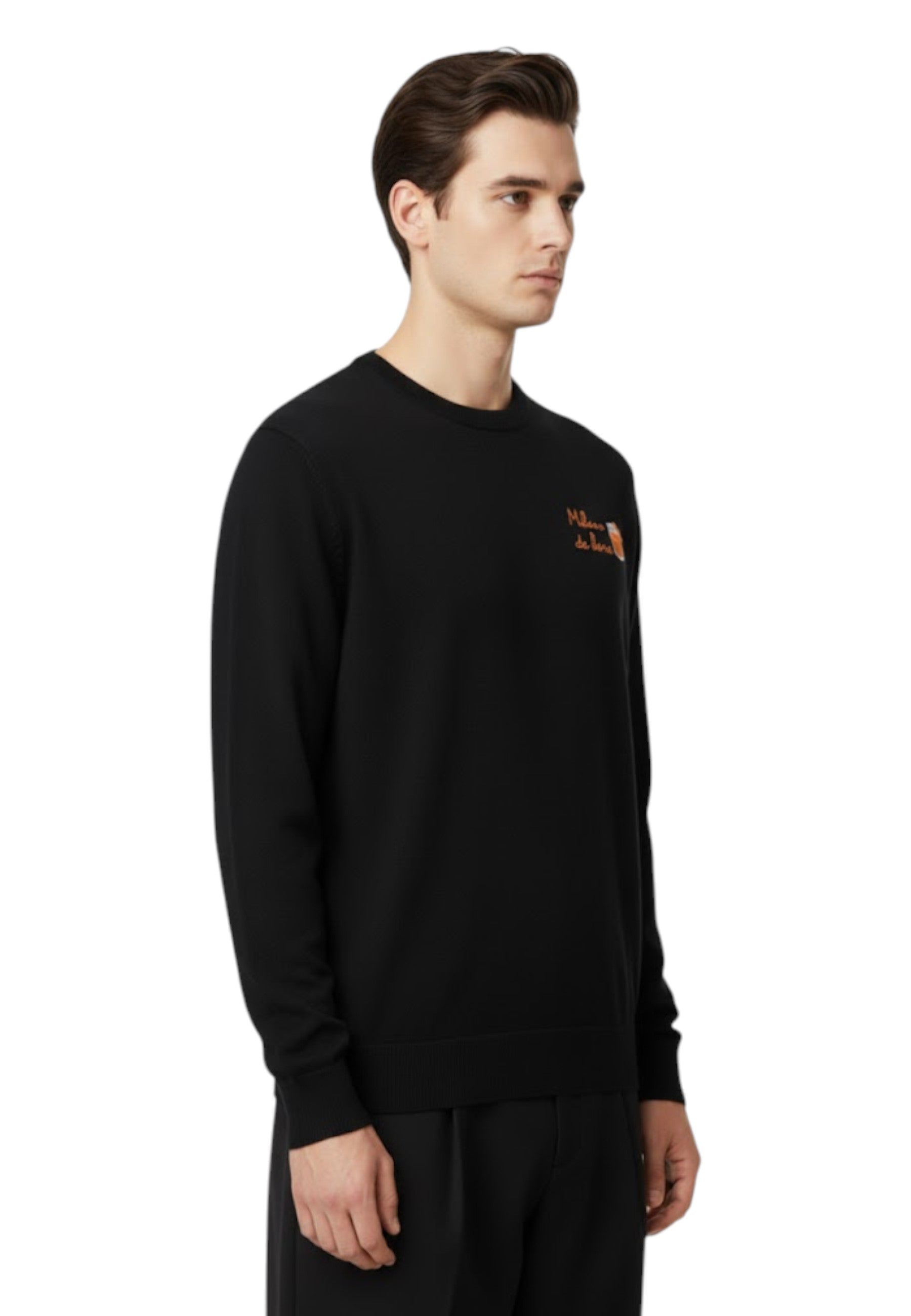 GIROCOLLO MANICA LUNGA Nero Mc2 Saint Barth