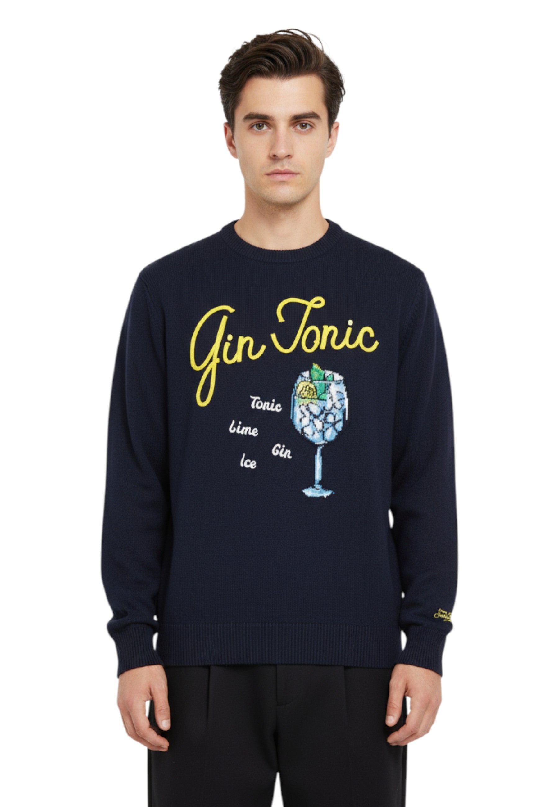 GIROCOLLO MANICA LUNGA Blu Mc2 Saint Barth