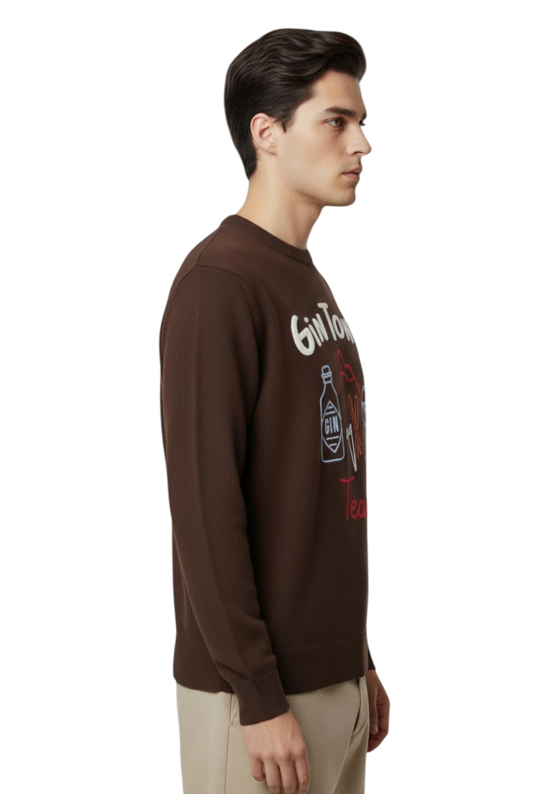 GIROCOLLO MANICA LUNGA Marrone Mc2 Saint Barth