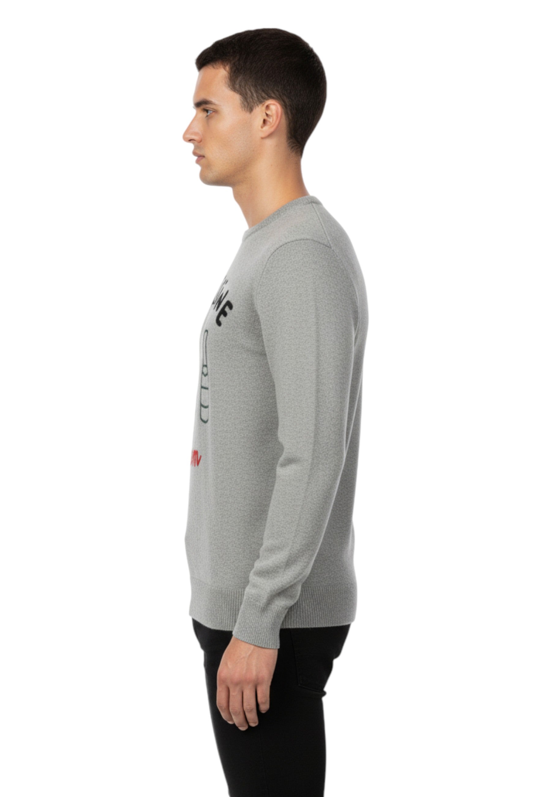 GIROCOLLO MANICA LUNGA Grigio Mc2 Saint Barth