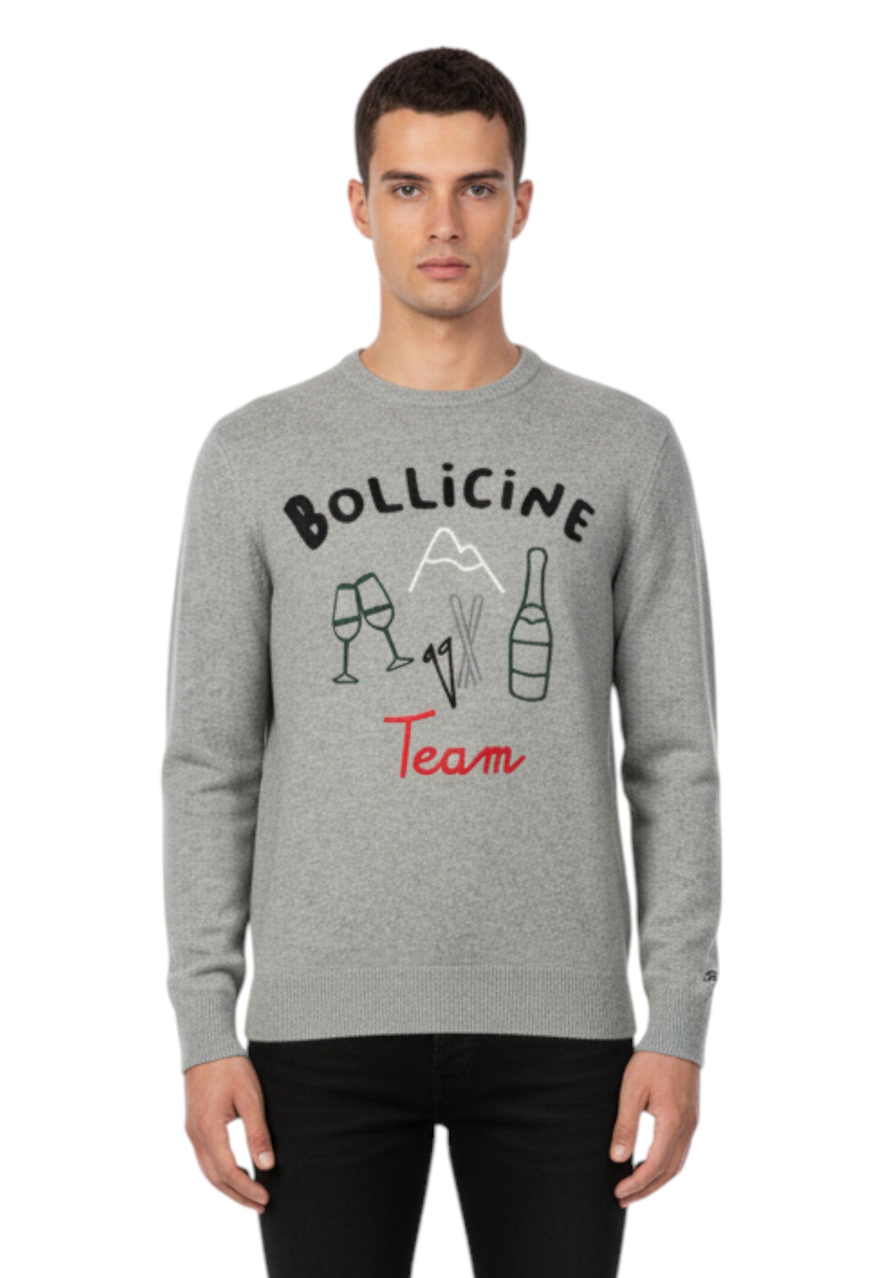 GIROCOLLO MANICA LUNGA Grigio Mc2 Saint Barth