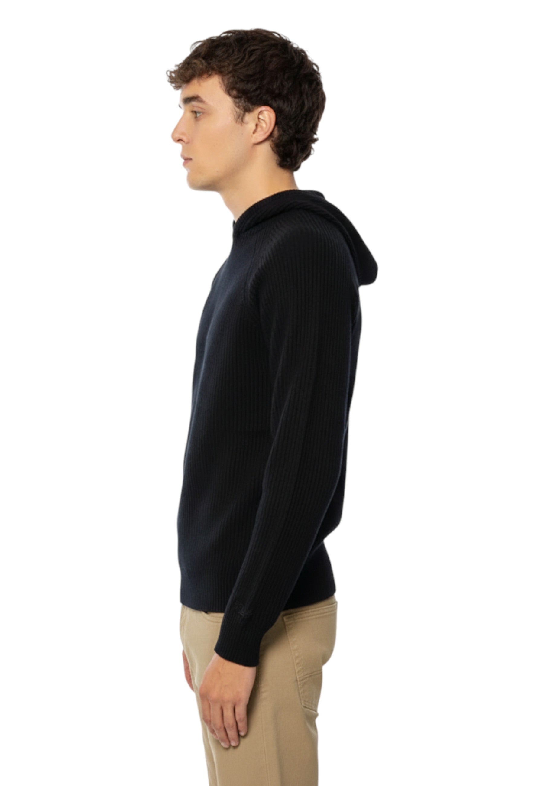 FELPE CON CAPPUCCIO Nero Mc2 Saint Barth