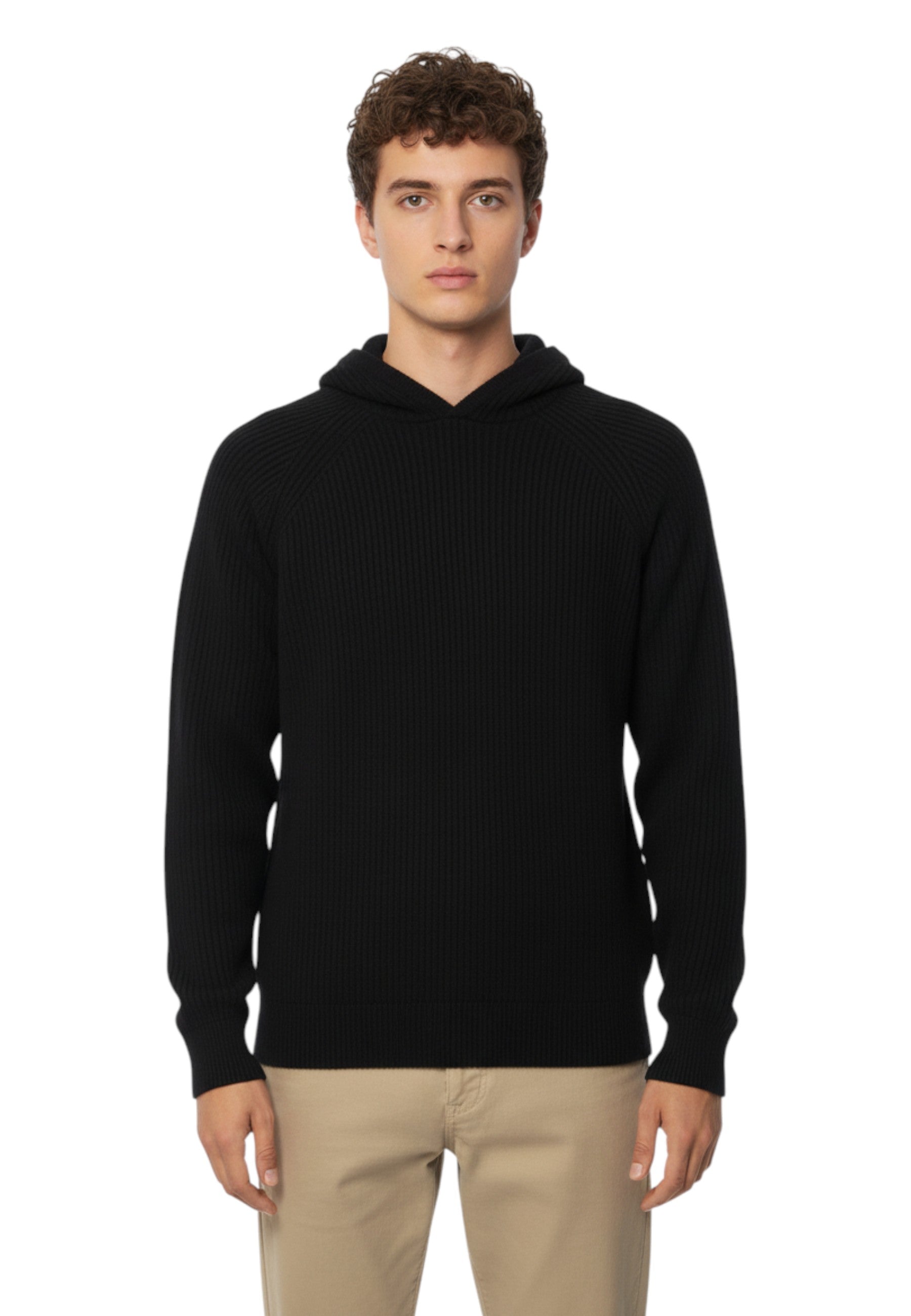 FELPE CON CAPPUCCIO Nero Mc2 Saint Barth